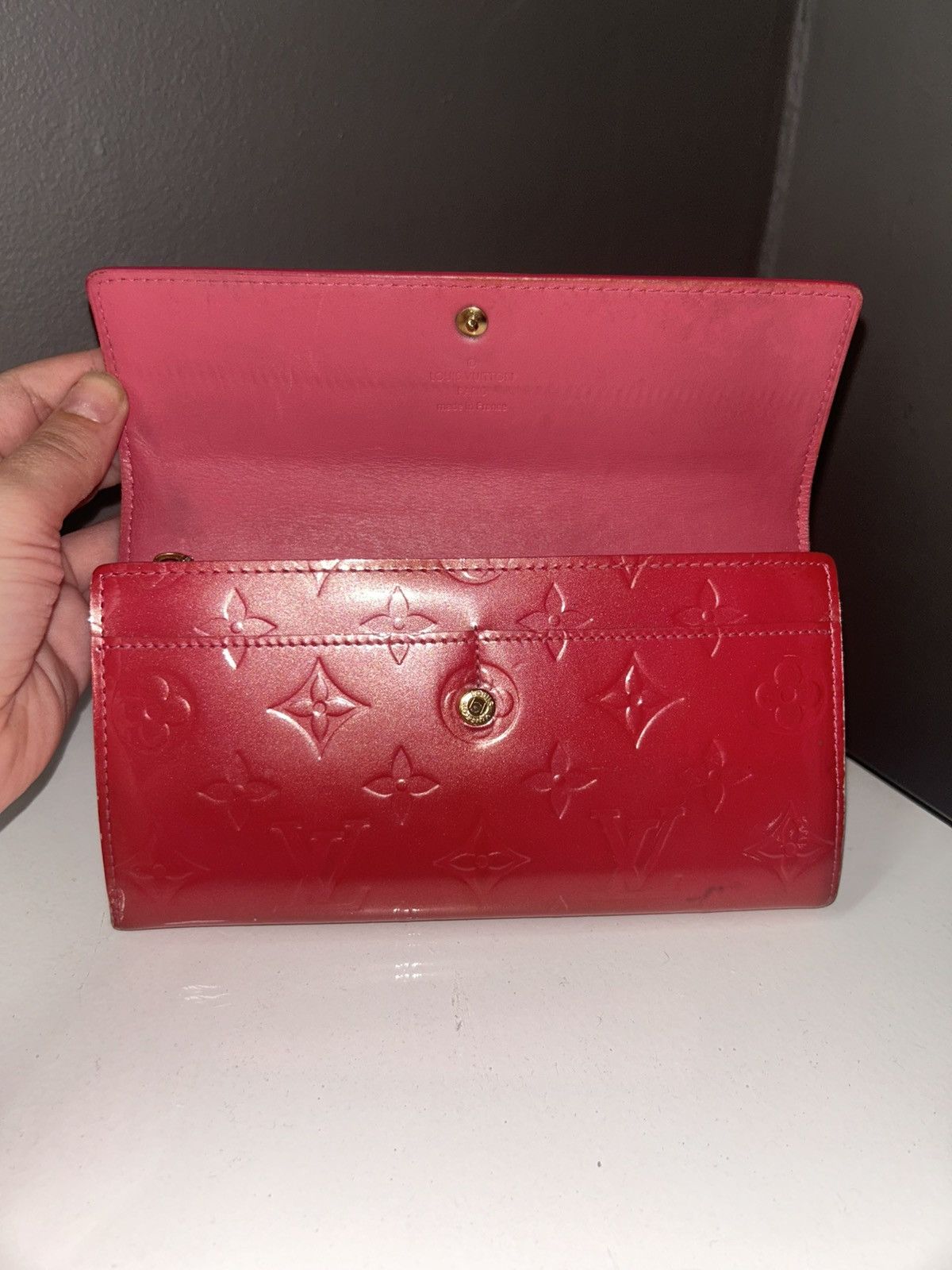 Louis Vuitton Louis Vuitton Monogram Pink Vernis Wallet TH0066 Size ONE SIZE - 2 Thumbnail