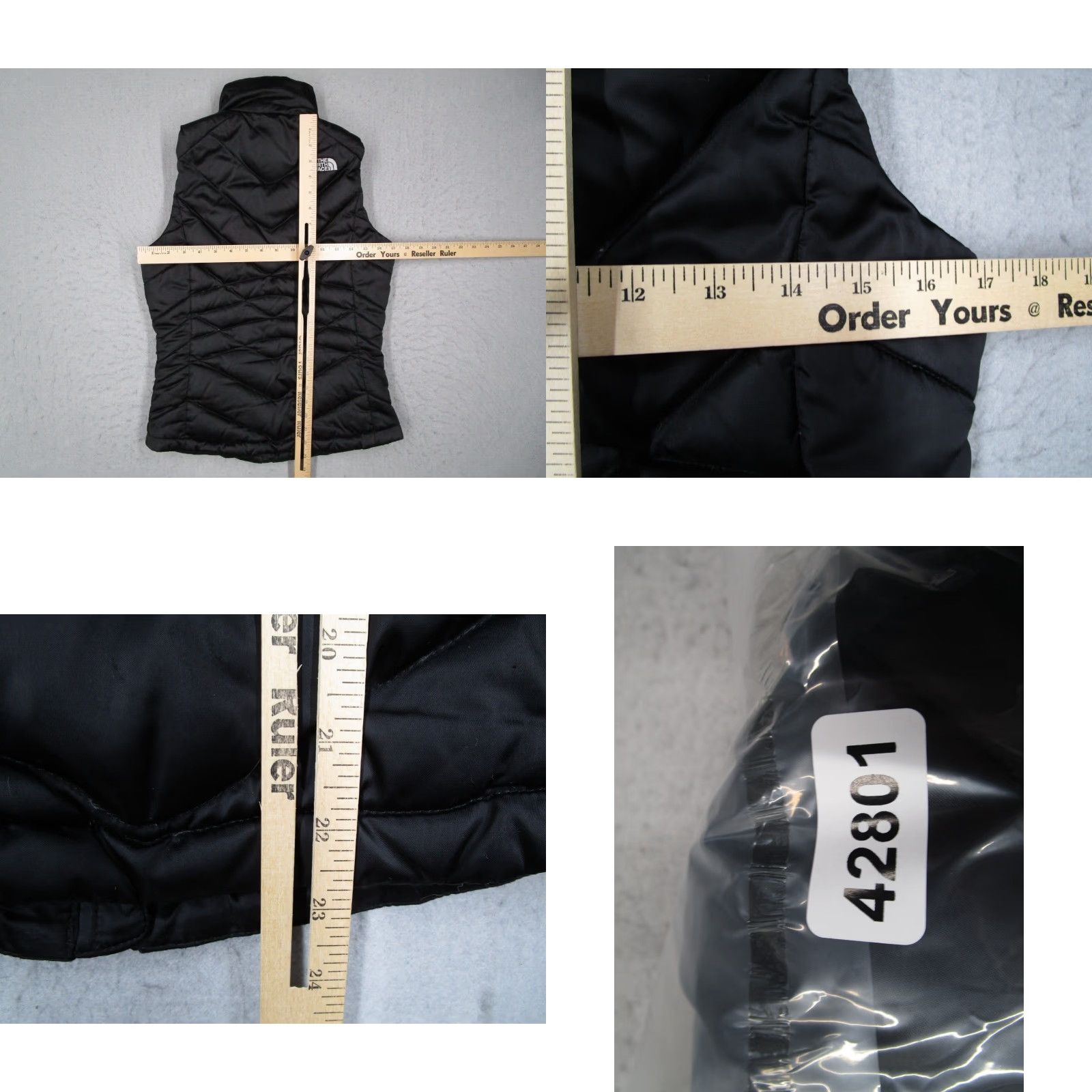 The North Face The North Face Vest Women XS Black 550 Down Full Zip Puffer Nylon Polyester Logo Quilted Pockets Womens Size XS / US 0-2 / IT 36-38 - 8 Thumbnail