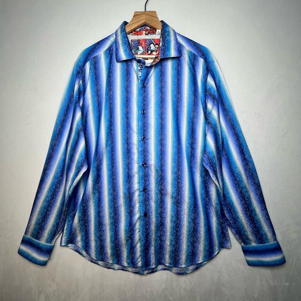 Robert Graham Robert Graham Men’s Classic Fit Endless Lagoon Samurai Spir Size US XL / EU 56 / 4 - 1 Thumbnail
