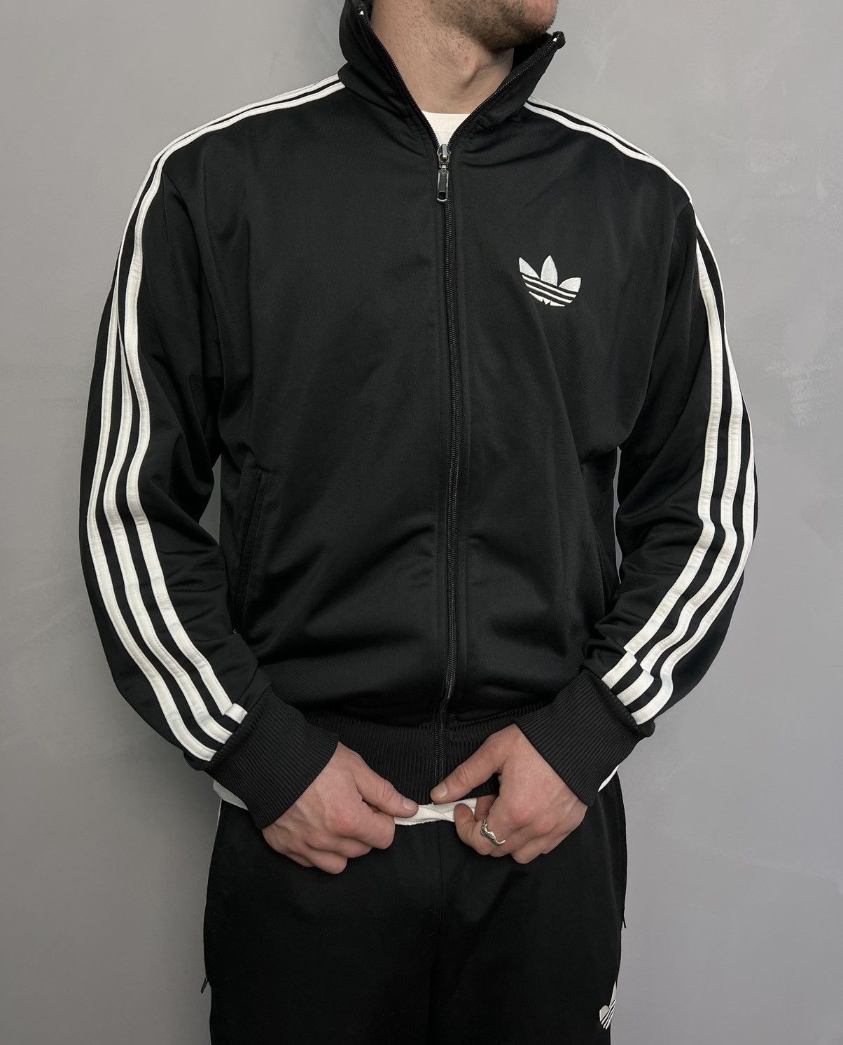 Vintage Adidas Tracksuit Set Track Pants Jacket Stripes