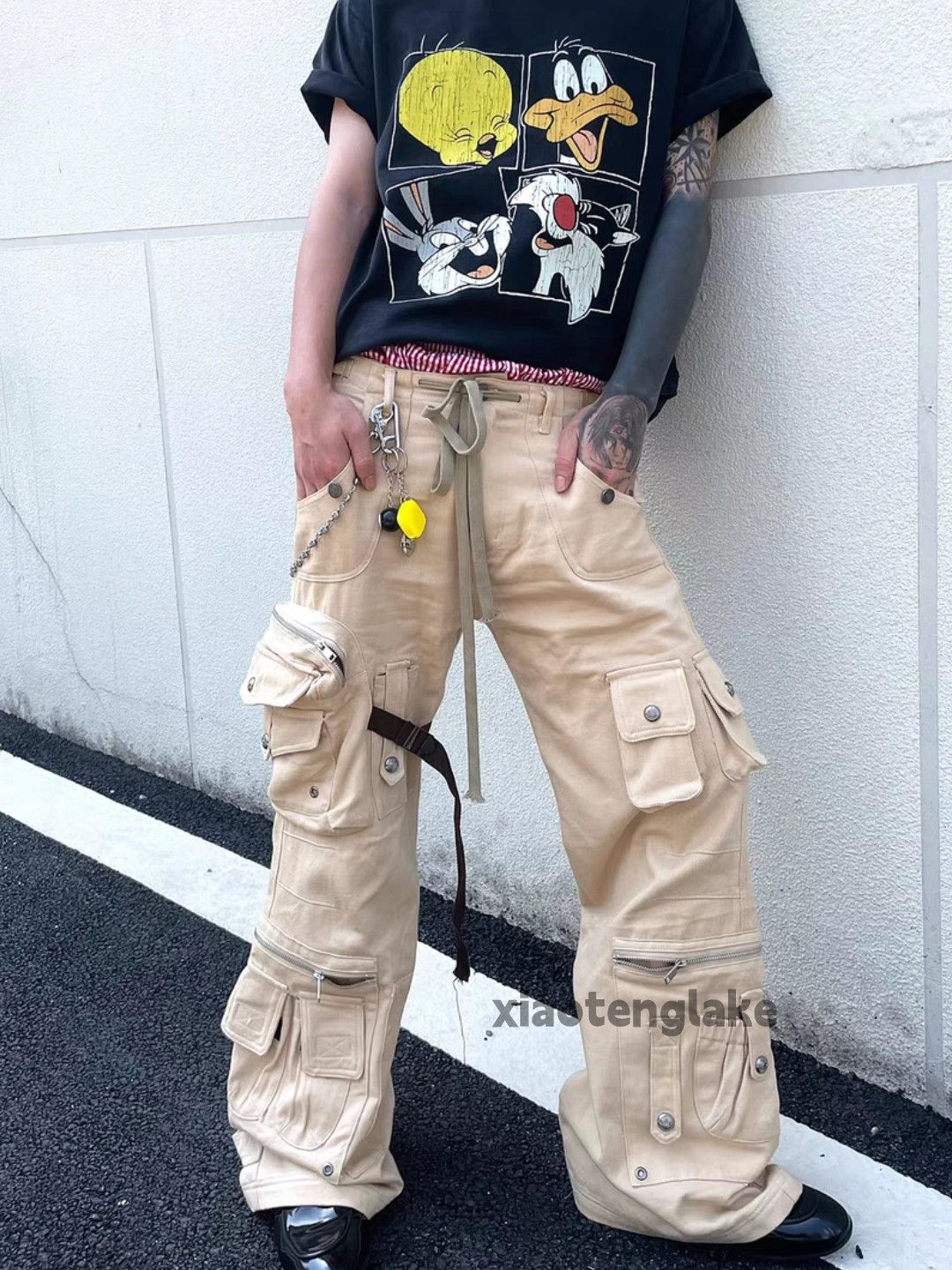 Vintage xz utility punk yuppie grunge outdoor military cargo pants Size US 32 / EU 48 - 2 Thumbnail