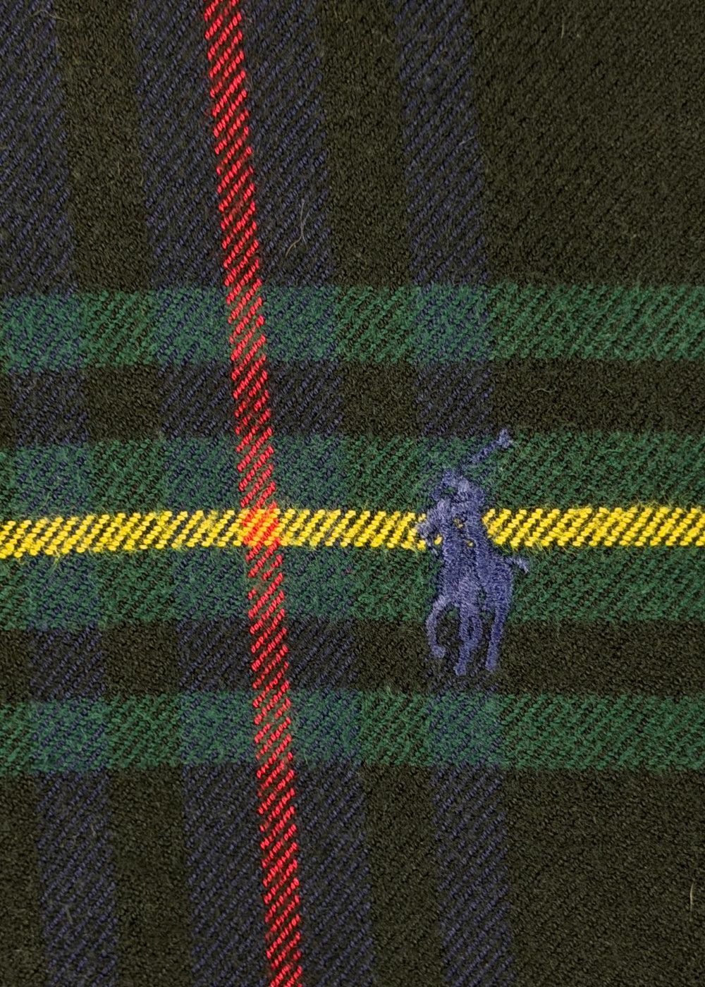 vtg RL Blake Black Watch Plaid Flannel Shirt Ivy Americana image 7