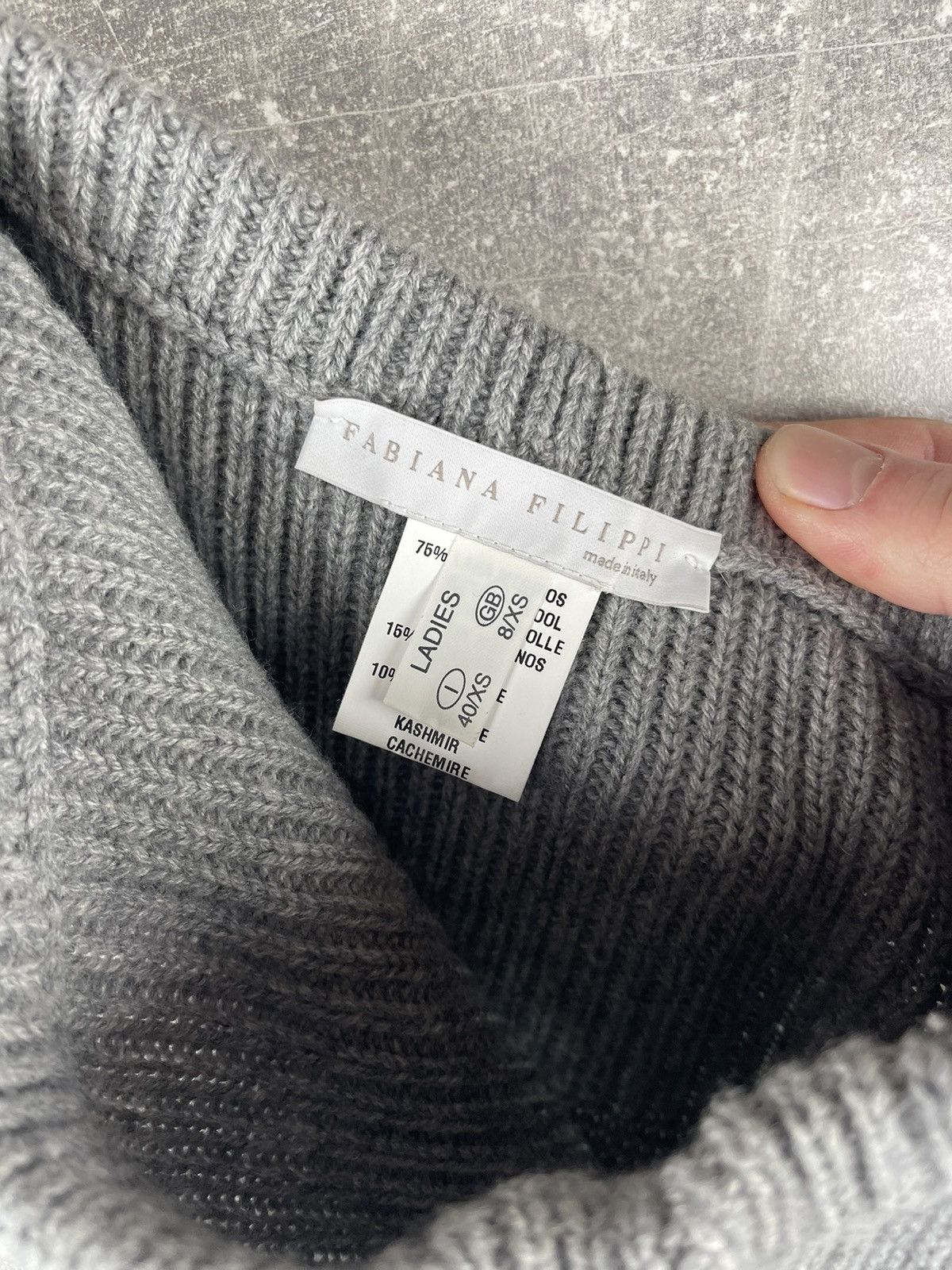 Fabiana Filippi Fabiana Filippi Cashmere Knit Flared Skirt Grey Size 27" / US 4 / IT 40 - 7 Thumbnail