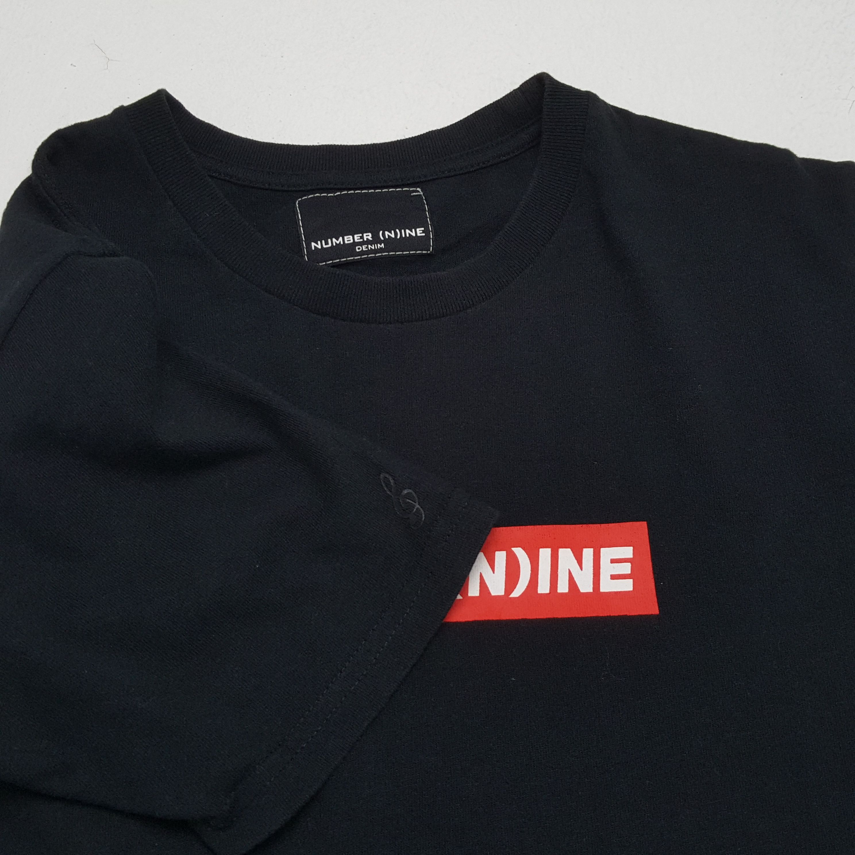Japanese Brand NUMBER (N)INE Box Logo Spell Out Design Tshirt Size US M / EU 48-50 / 2 - 6 Thumbnail