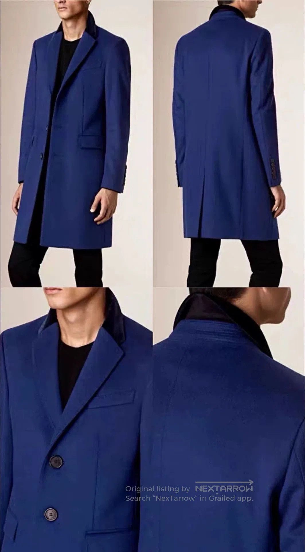 Burberry burberry blue chester coat jacket outerwear. Size US L / EU 52-54 / 3 - 9 Thumbnail