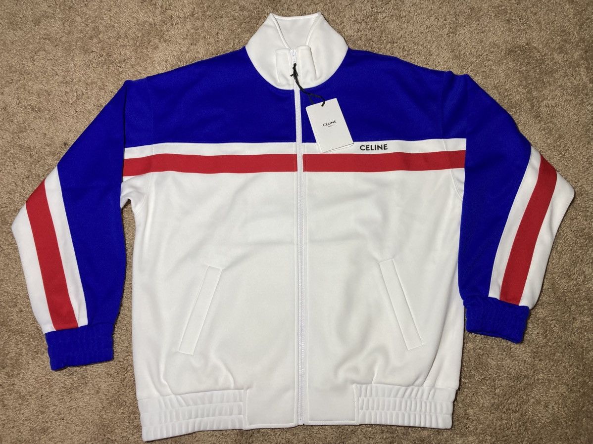 Celine × Hedi Slimane New SS23 Celine Logo Track Jacket Red Blue Runway 2023 Hedi Size US S / EU 44-46 / 1 - 2 Thumbnail