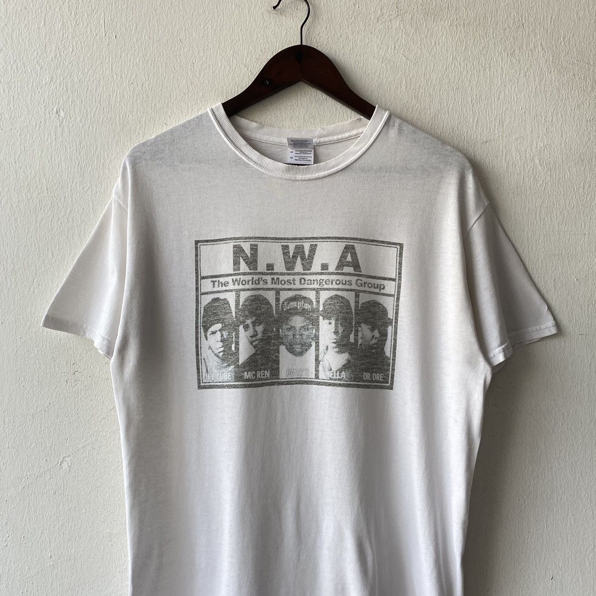 Band Tees × Rap Tees × Vintage N.W.A The World’s Most Dangerous Gang T Shirt Size US M / EU 48-50 / 2 - 3 Thumbnail