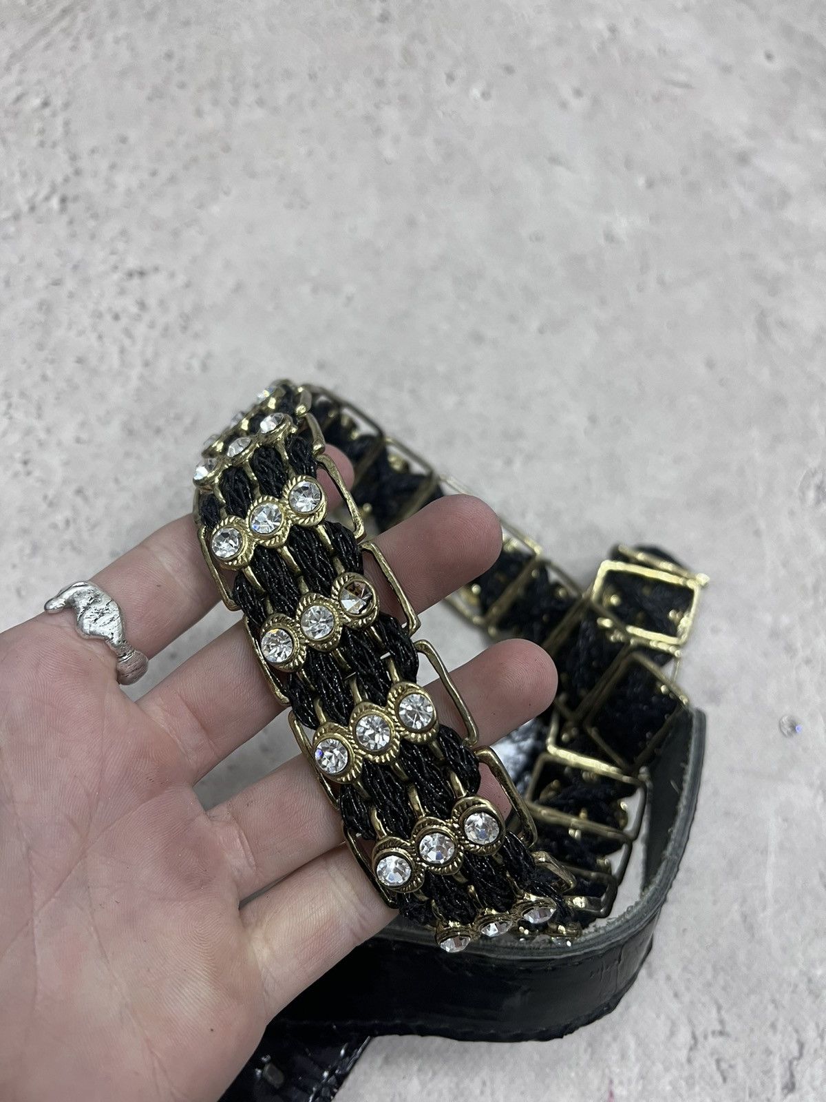 Harley Davidson × If Six Was Nine VINTAGE Y2K METAL PART LOGO HARLEY-DAVIDSON LEATHER BELT Size ONE SIZE - 7 Thumbnail