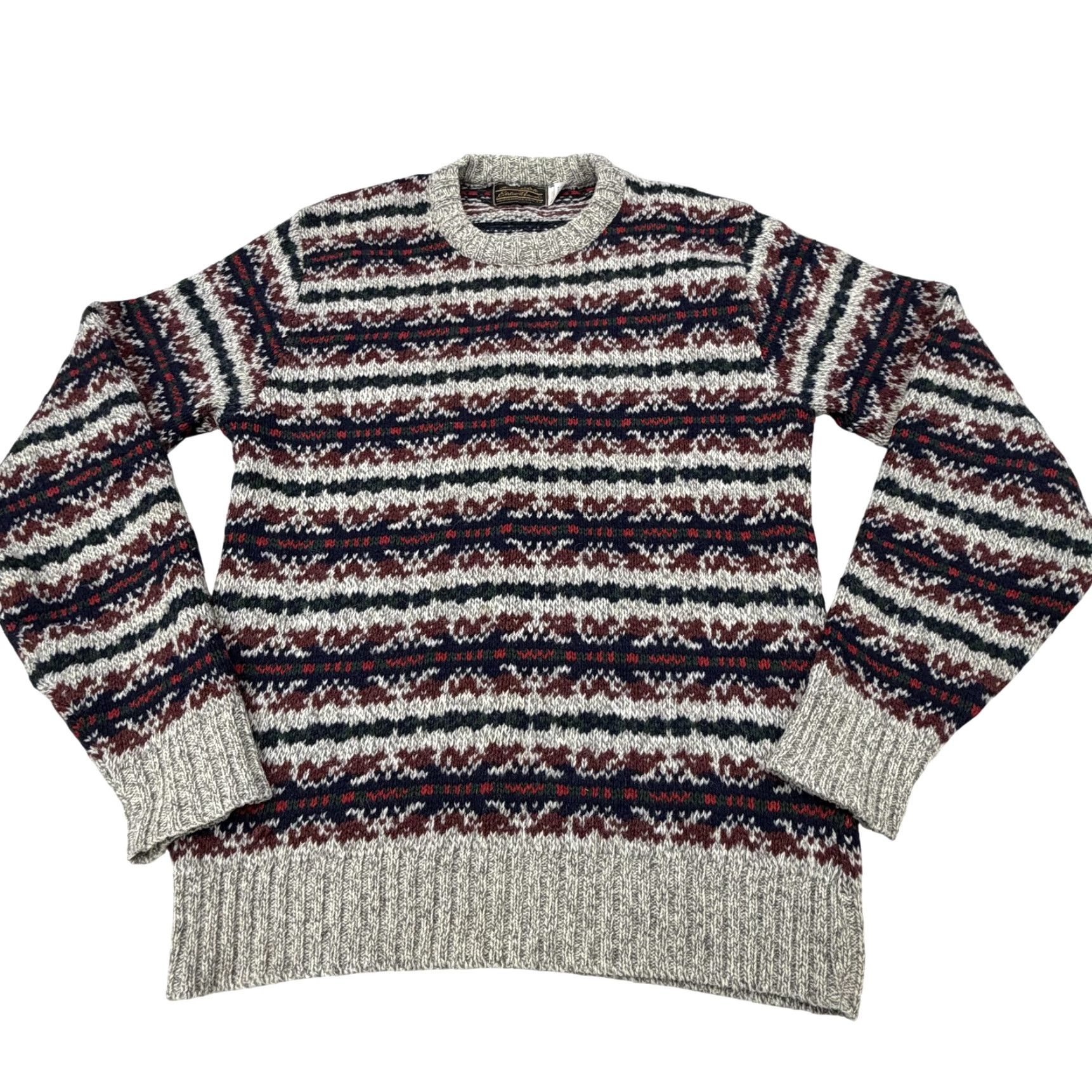 Eddie Bauer VINTAGE Eddie Bauer Sweater Mens Large Ragg Wool Fair Isle Knit Made USA 90s Shortlist Size US L / EU 52-54 / 3 - 2 Thumbnail