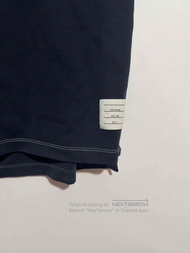 Thom Browne Thom Browne Polo collar blue short sleeves Size US XL / EU 56 / 4 - 4 Thumbnail