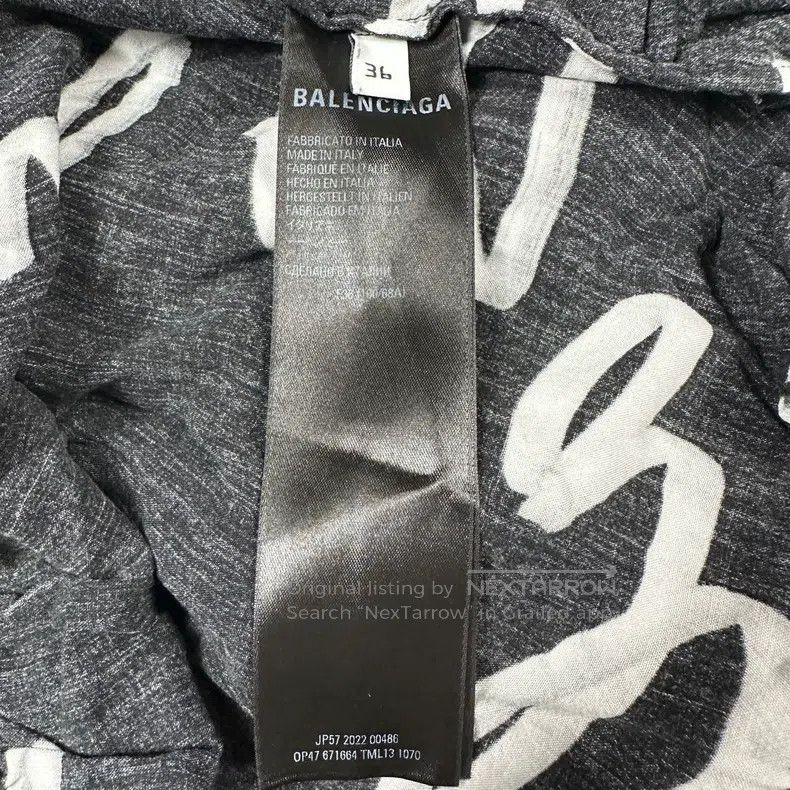 Balenciaga Balenciaga Allover Letter Print and Bullet Logo Boardshort Size US 36 / EU 52 - 5 Thumbnail