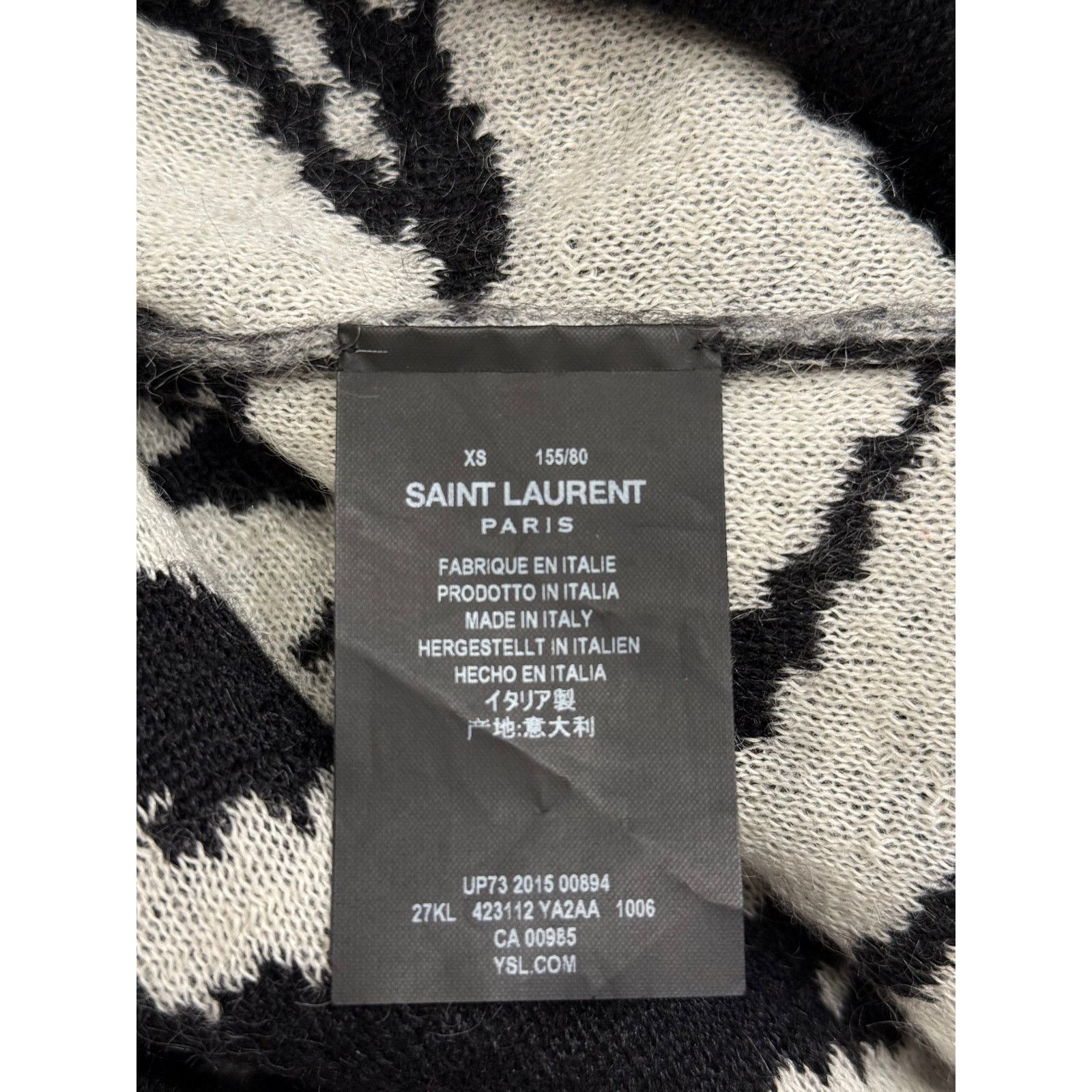 SAINT LAURENT PARIS Knit XS by Hedi Slimane