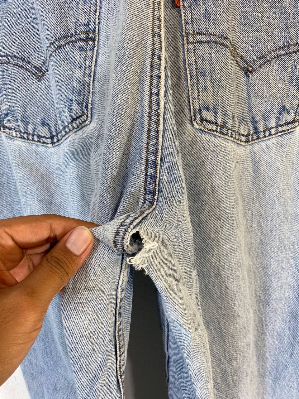 Levi's vintage levis 550 relaxed fit orange tab denim made in usa Size US 33 - 3 Thumbnail