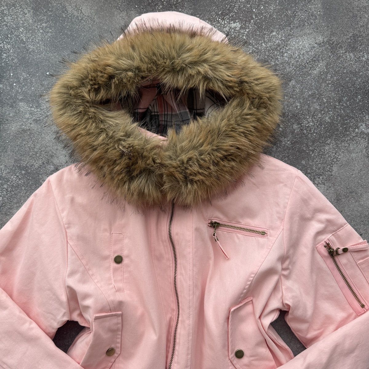 If Six Was Nine Avant Garde Y2K Grunge Faux Fur Details Hooded Jacket Size M / US 6-8 / IT 42-44 - 3 Thumbnail