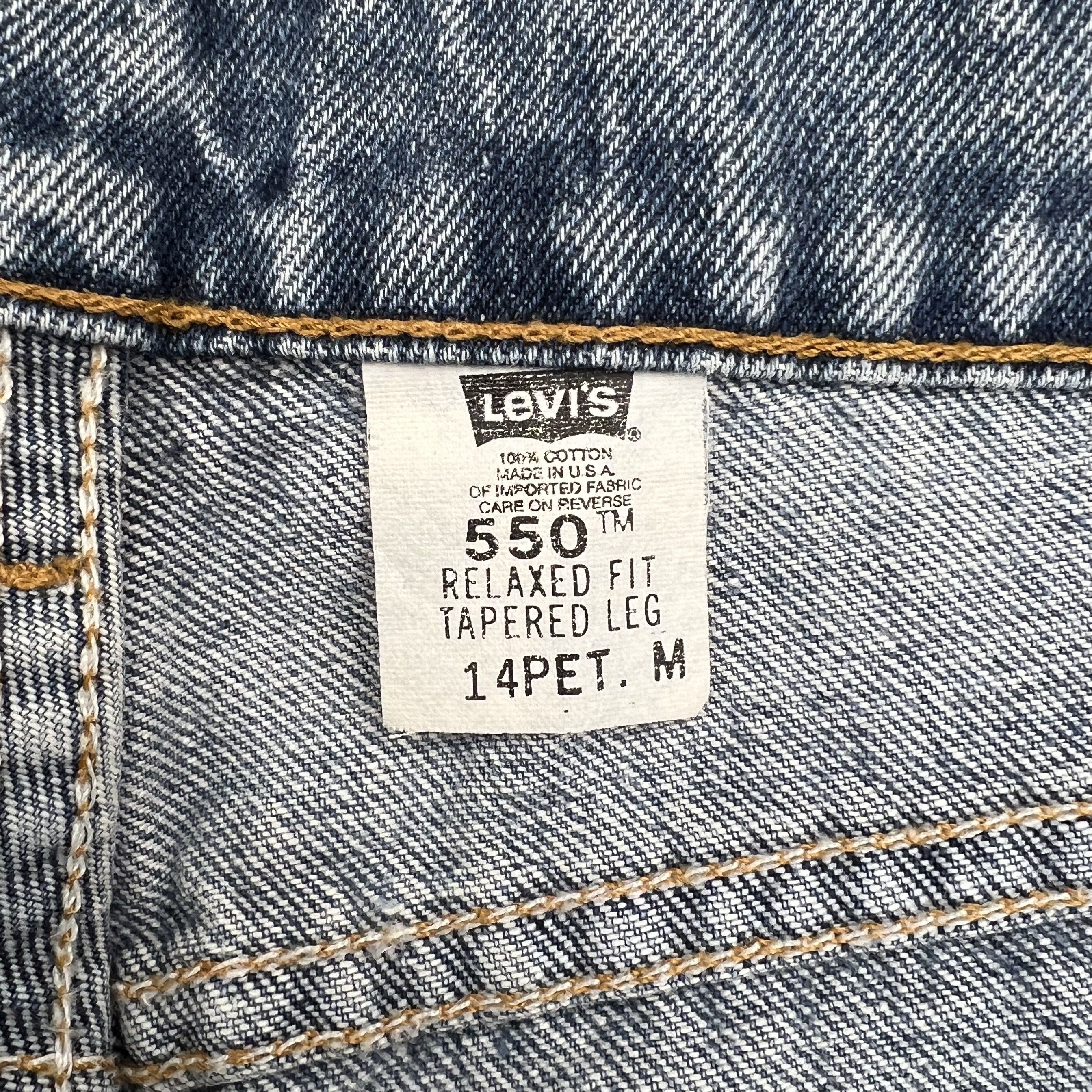 Levi's Vintage 1997 Levi's 550 Relaxed Tapered Jeans MADE IN USA Size 31" - 4 Thumbnail