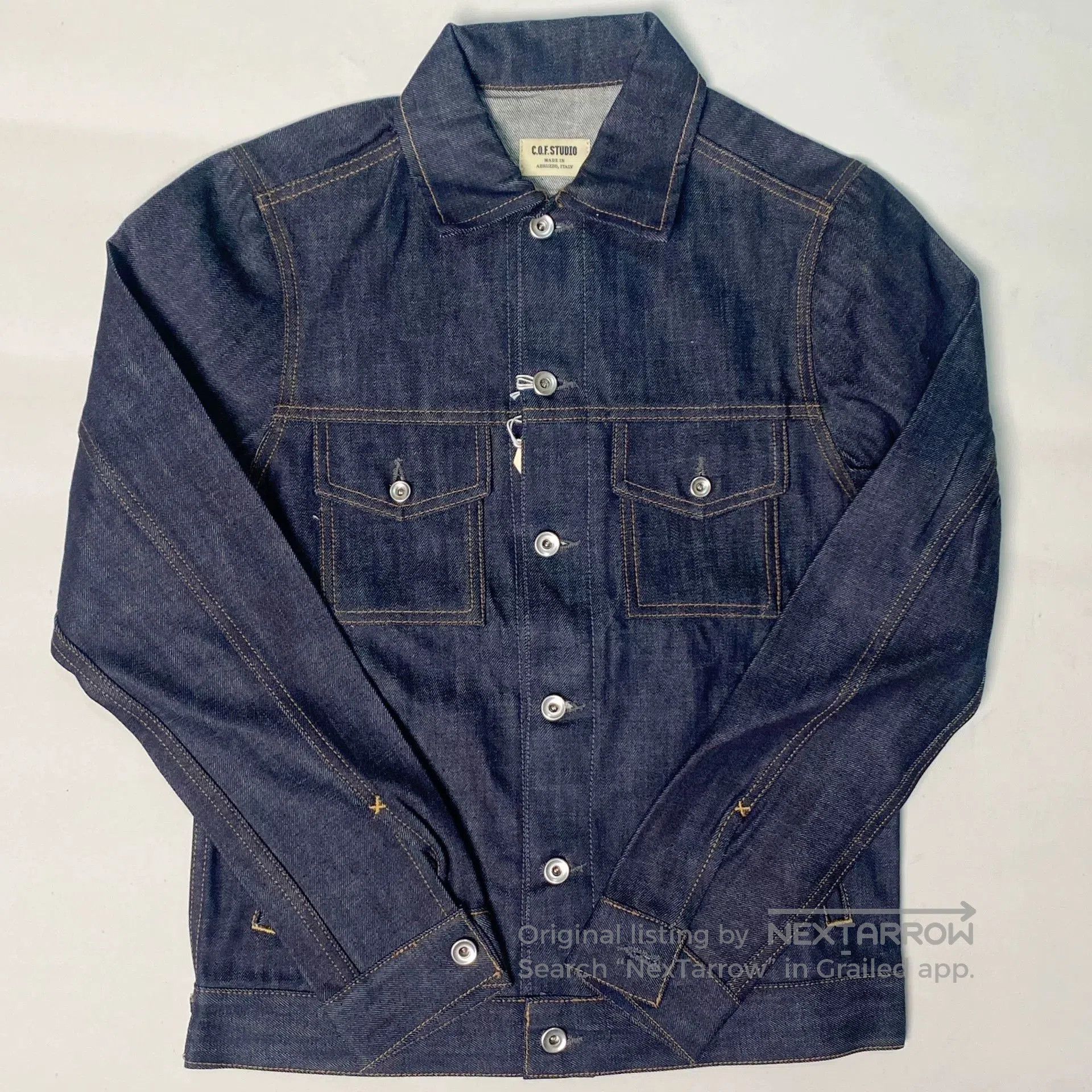 Other Italian C O F Original Selvedge Denim Jacket. Size US S / EU 44-46 / 1 - 1 Thumbnail