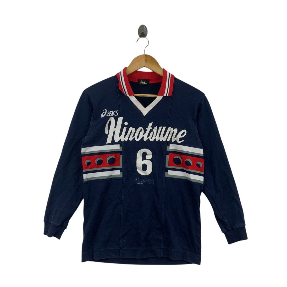 Asics Vintage 80’ ASICS HINOTSUME BASEBALL Jersey Tee Shirt Top Size US S / EU 44-46 / 1 - 3 Thumbnail