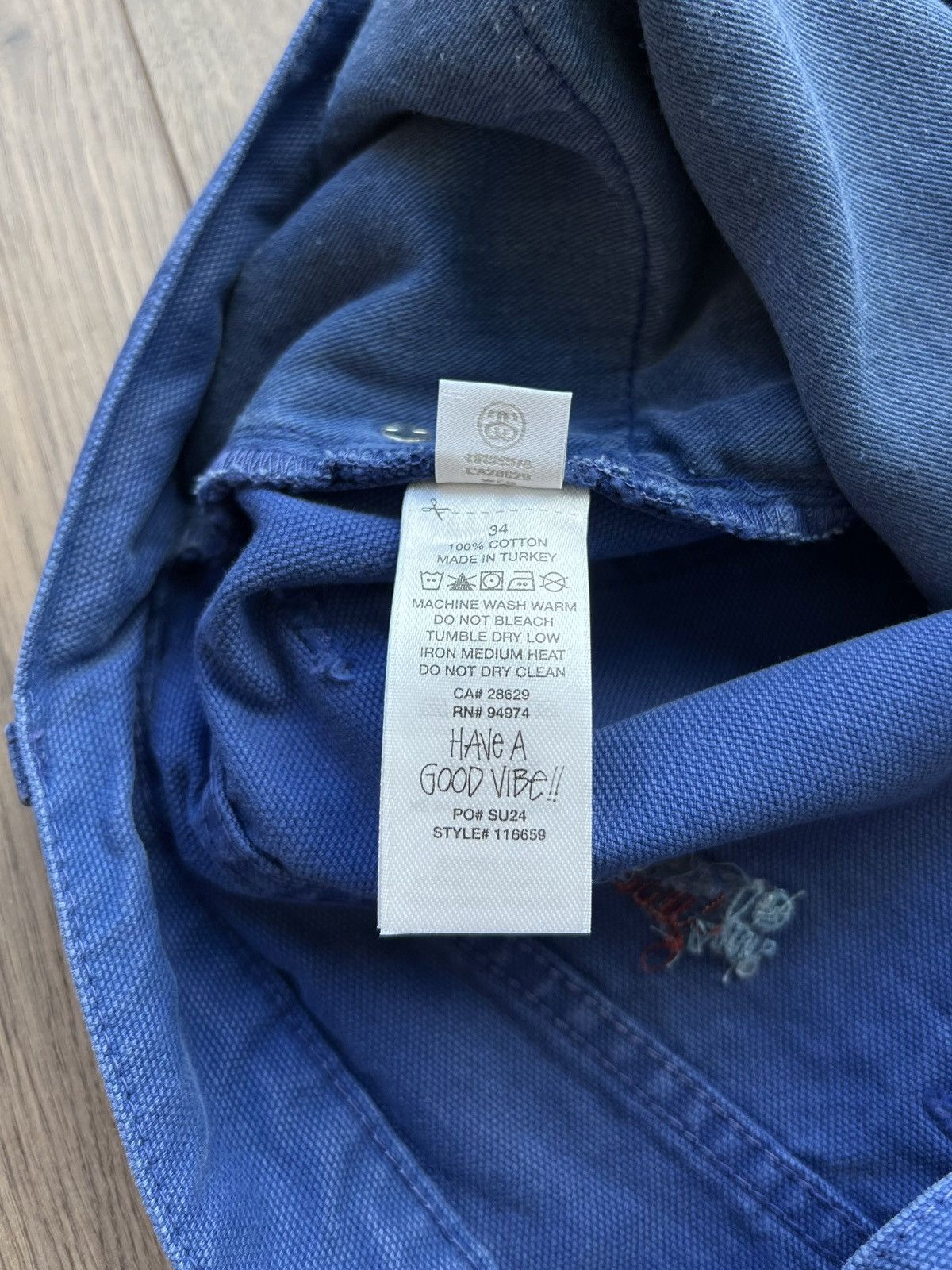 Stussy Stussy Classic Jean Canvas Baja Blue 34 Size US 34 / EU 50 - 13 Thumbnail