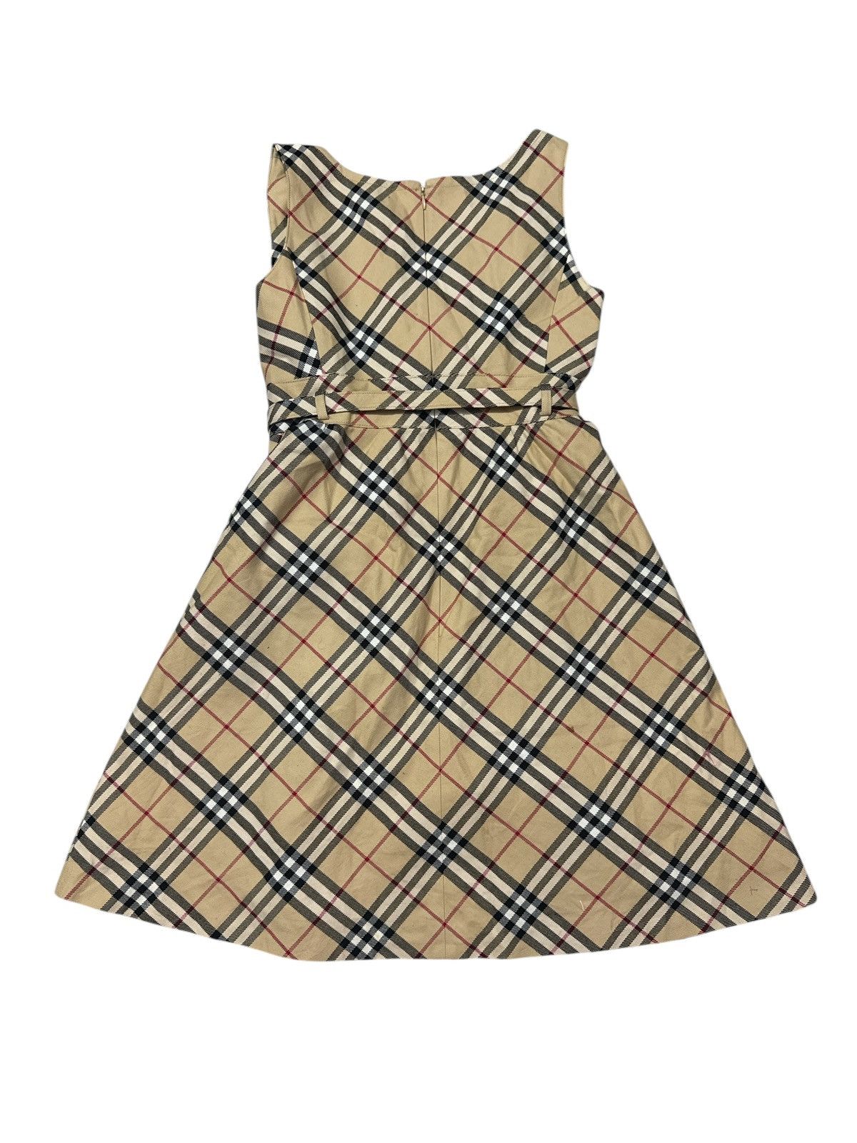 Burberry BURBERRY NOVA CHECK BELTED MIDI DRESS Size XS / US 0-2 / IT 36-38 - 2 Thumbnail
