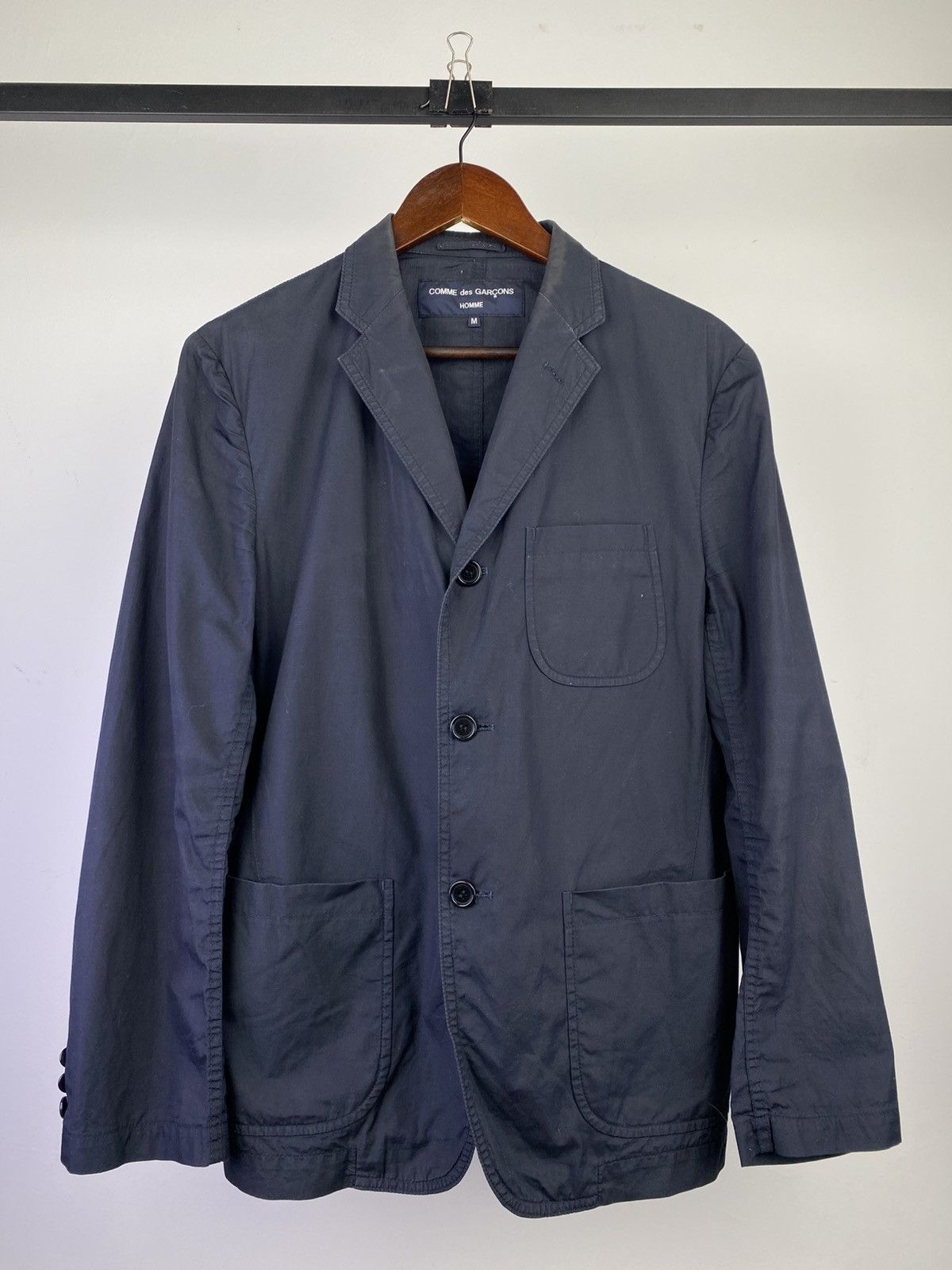 Comme des Garcons Homme Comme Des Garcons Homme 2018 Chore Cotton Button Jacket Size US M / EU 48-50 / 2 - 1 Thumbnail