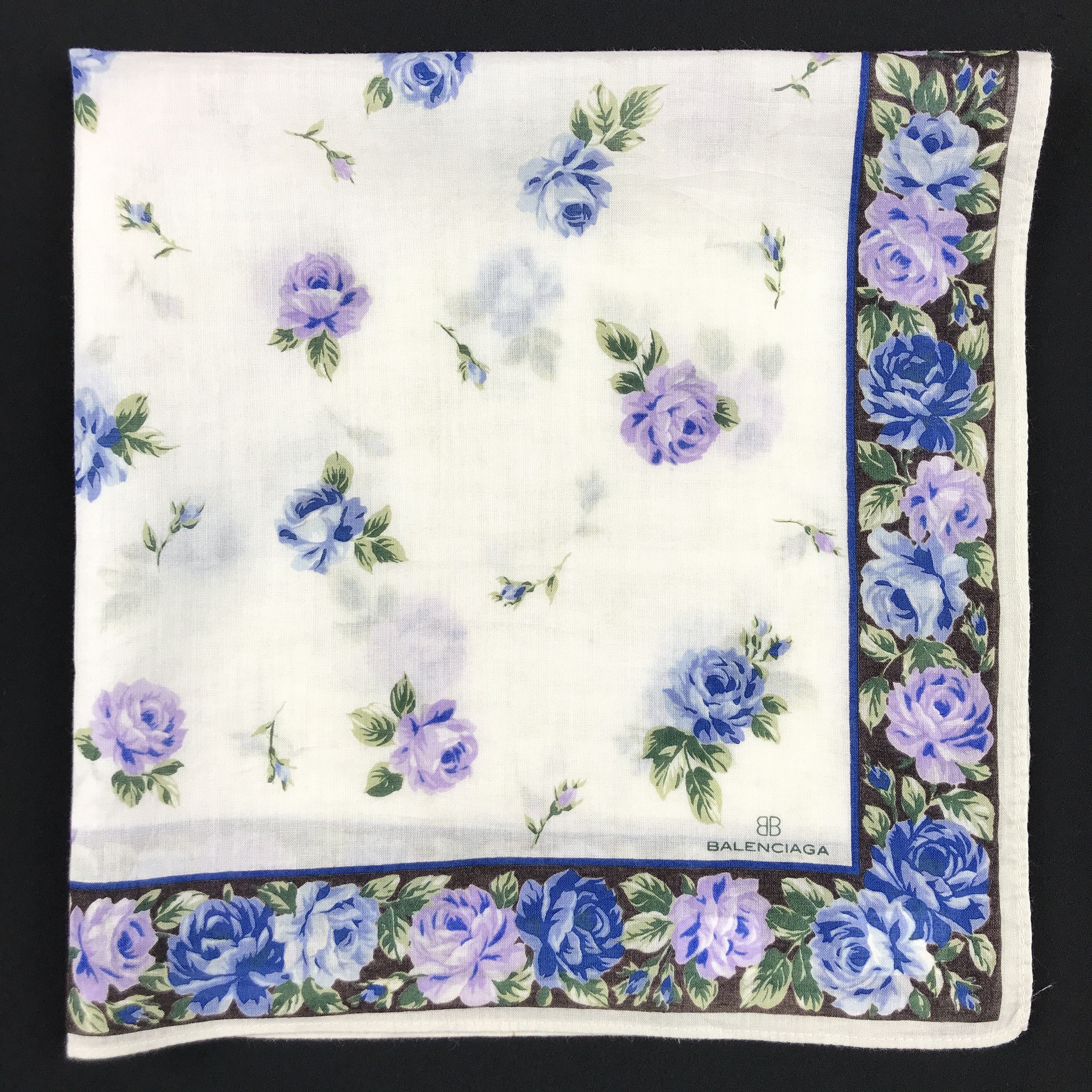 Designer × Vintage Vintage Balenciaga Bandana Neckerchief Handkerchief Size ONE SIZE - 2 Thumbnail