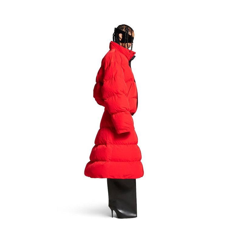 Balenciaga o1tr1nto1225 Puffer Midi Skirt in Red Size 26" / US 2 / IT 38 - 3 Thumbnail