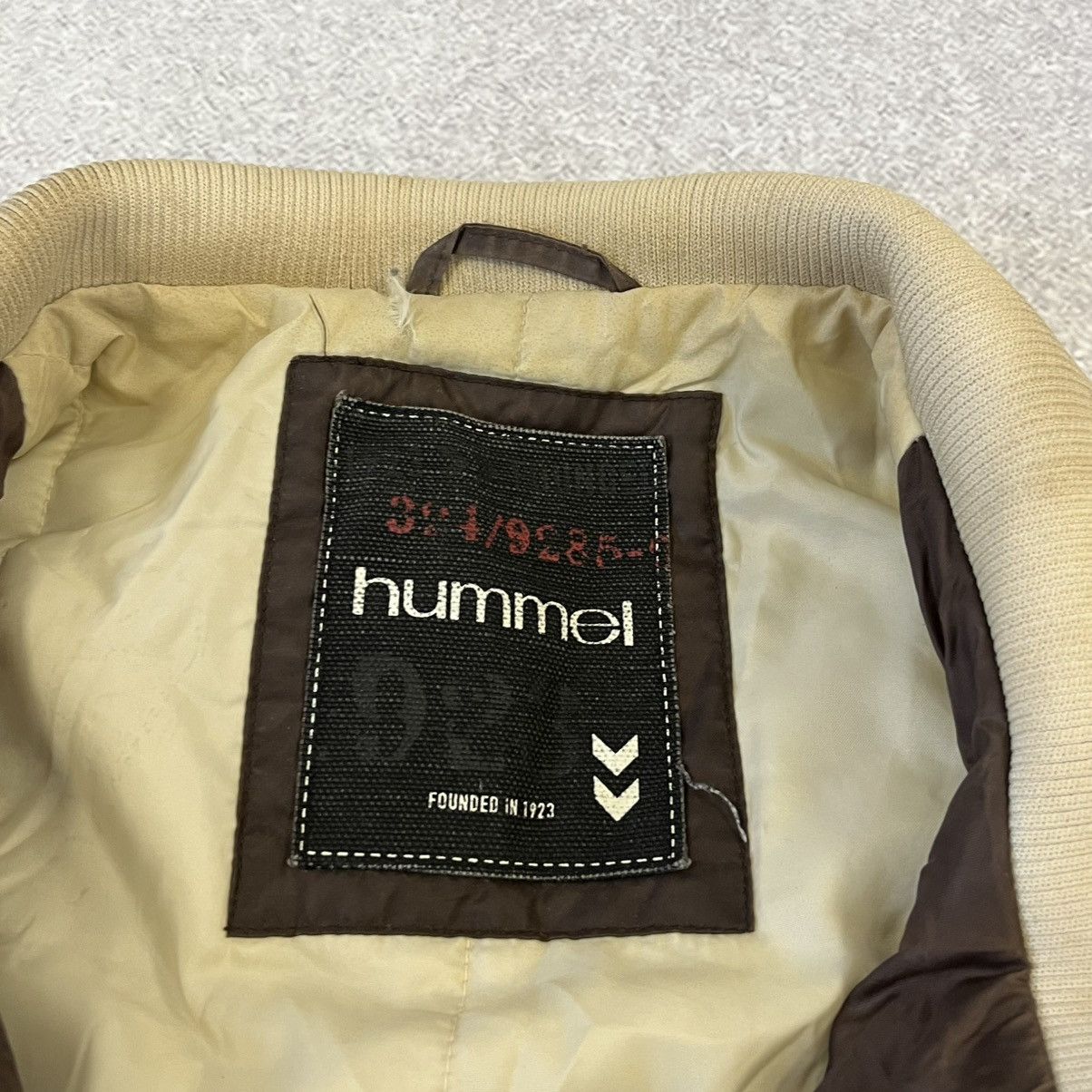 Hummel Brown Hummel bomber jacket vintage trashed Size US XL / EU 56 / 4 - 4 Thumbnail