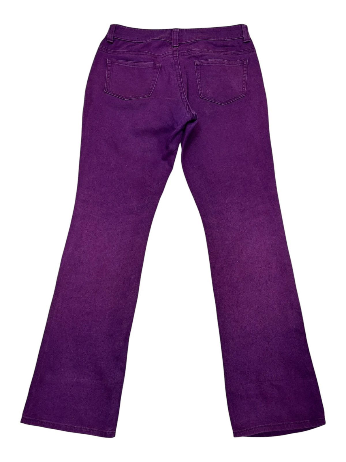 If Six Was Nine Vintage J-Honey Purple Flared Jeans Size US 31 - 2 Thumbnail