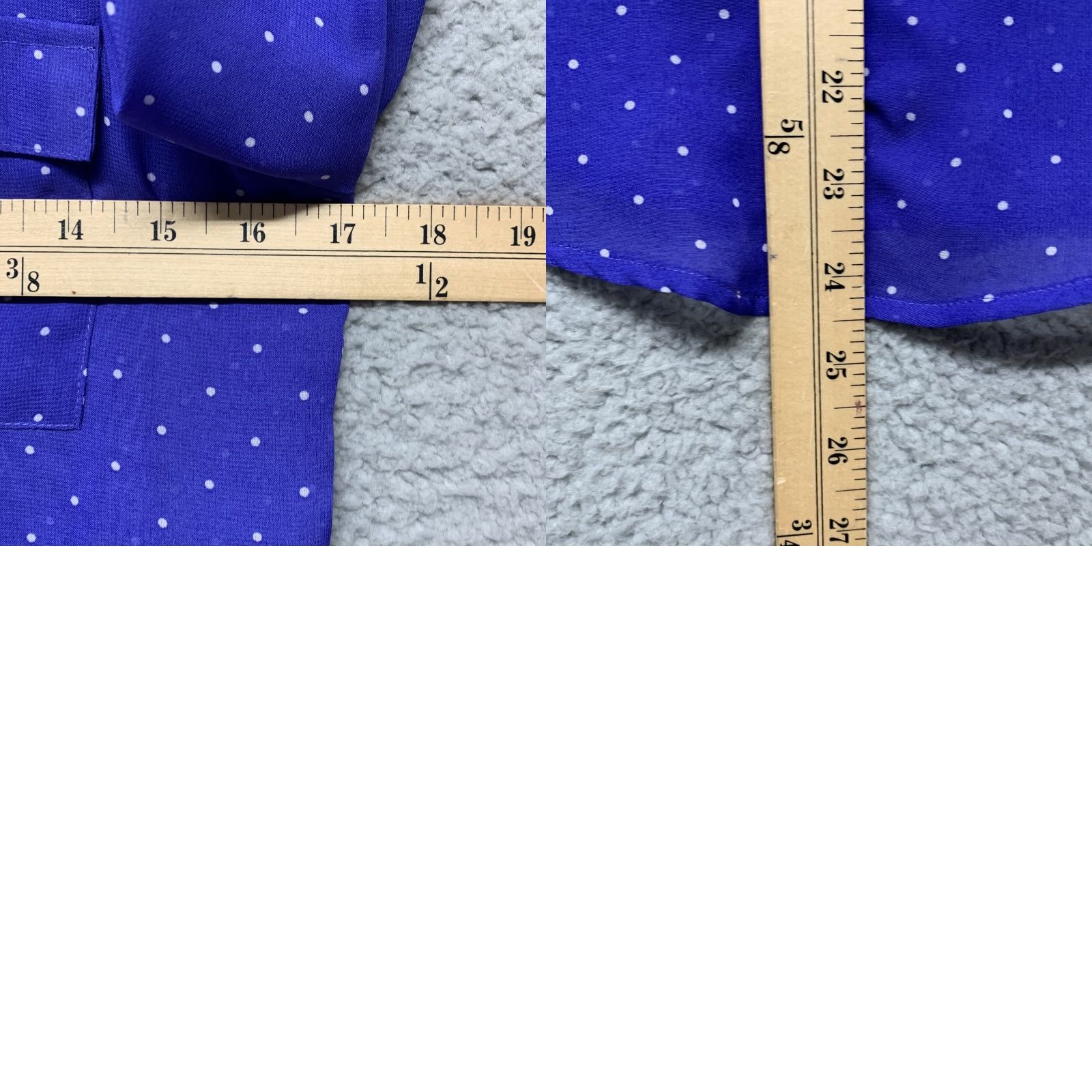 Gap Gap Tunic Women XS Blue 2 Pockets Polka Dot 3/4 Sleeve V-Neck Pullover Women's Tunic Size XS / US 0-2 / IT 36-38 - 8 Thumbnail