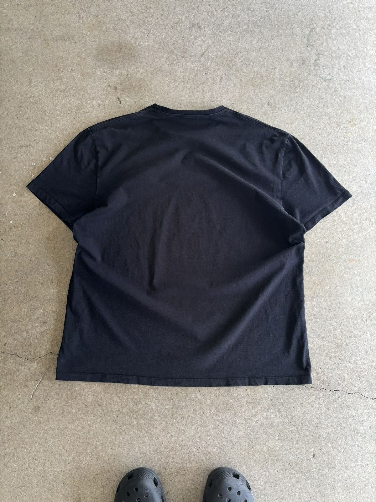 Alexander McQueen 2022 Alexander McQueen Tape Logo Boxy Black Tee Size US XL / EU 56 / 4 - 2 Thumbnail