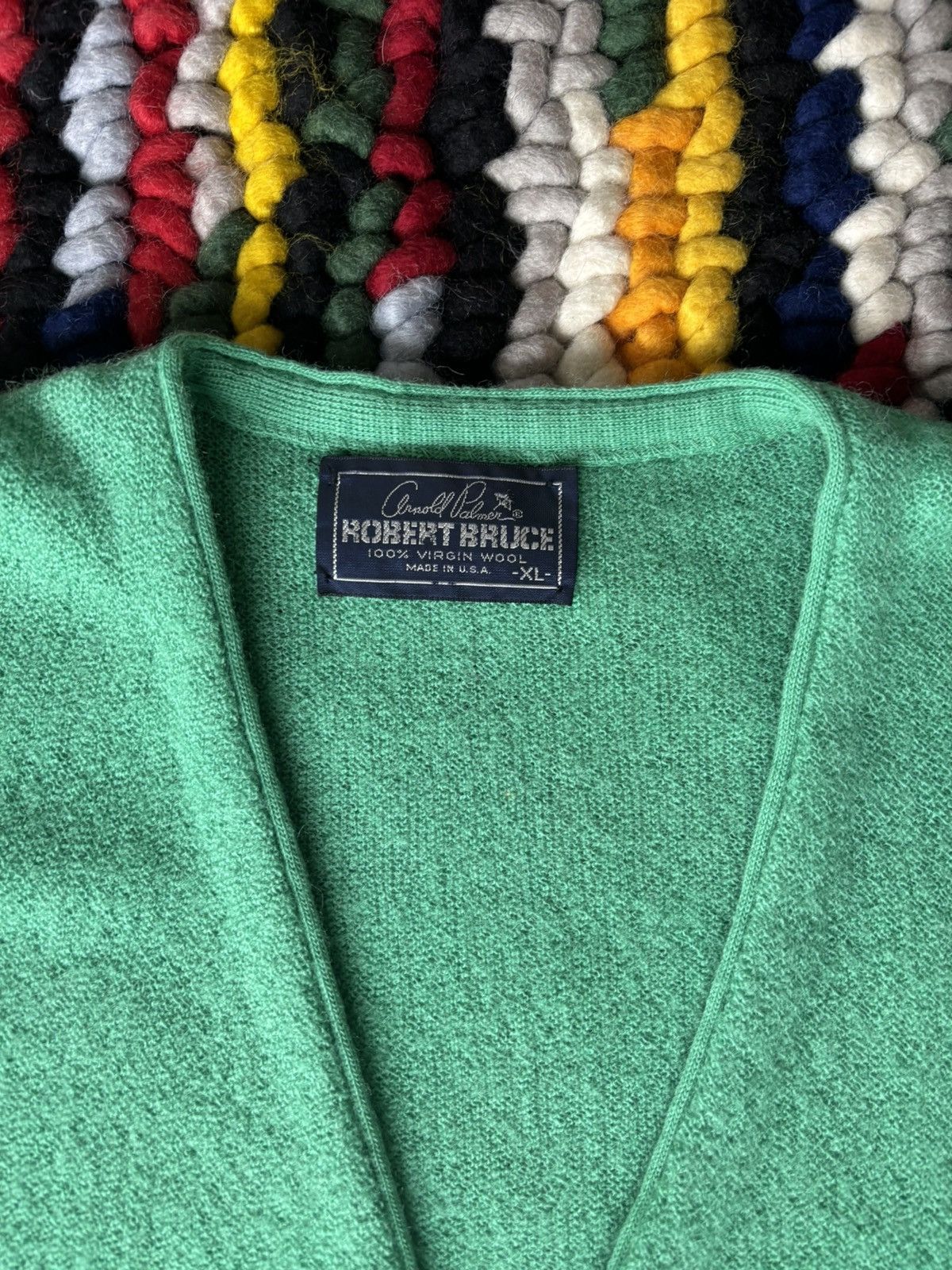 Vintage Vintage Robert Bruce Wool Cardigan Size US XL / EU 56 / 4 - 3 Thumbnail