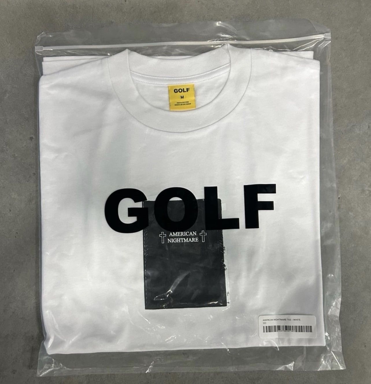 Golf Wang AMERICAN NIGHTMARE TEE (SIZE M) (WHITE) - GOLF WANG Size US M / EU 48-50 / 2 - 1 Preview