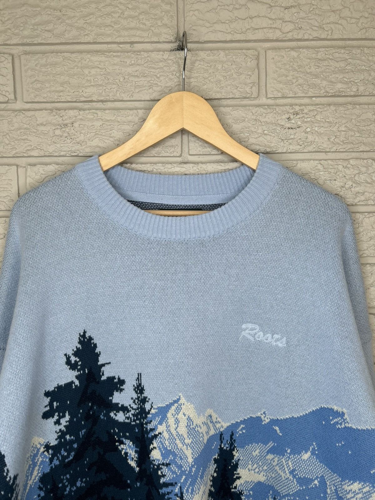 Roots Roots Landscape Intarsia Knit Sweater Size US XL / EU 56 / 4 - 6 Thumbnail