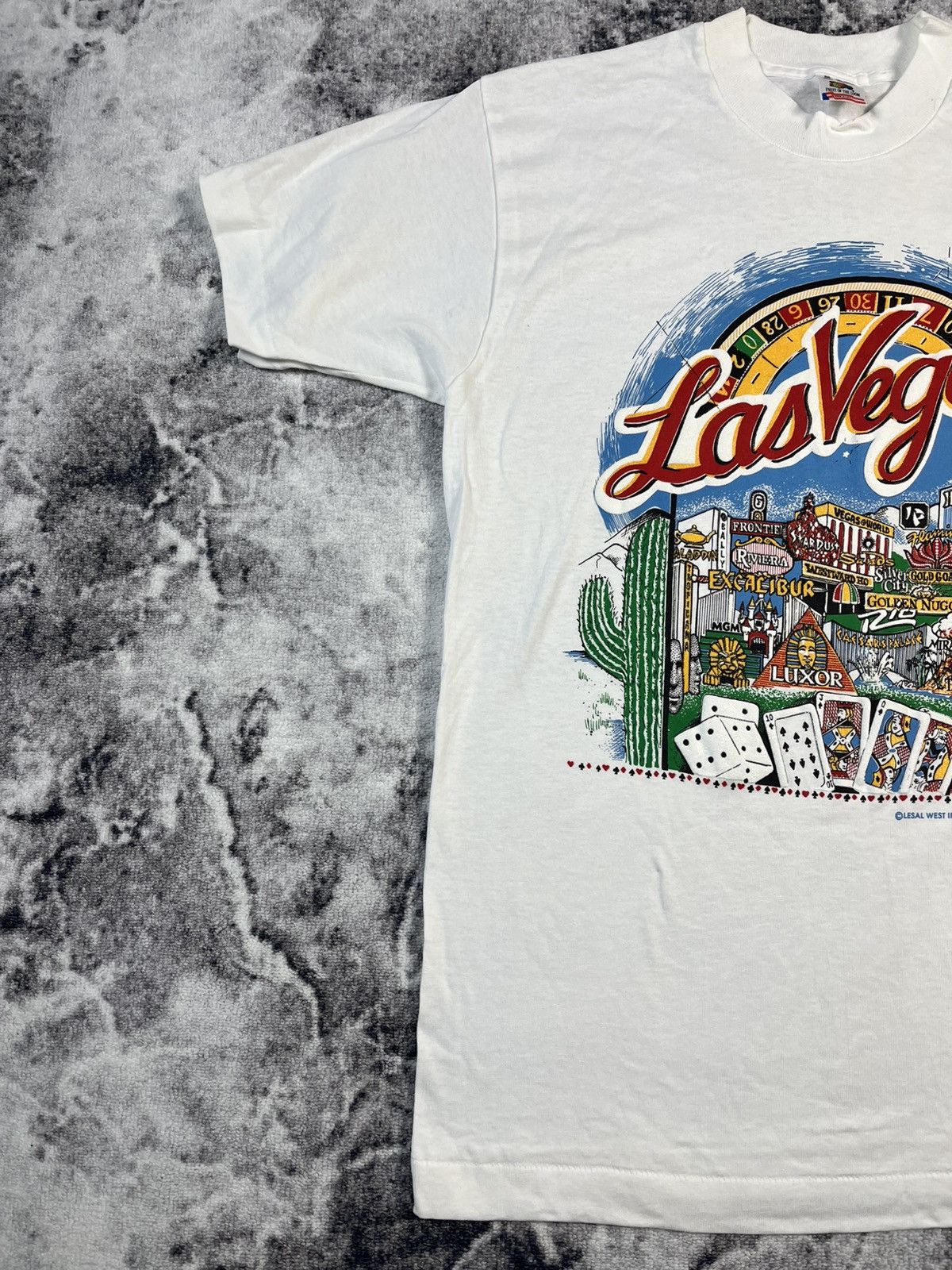 Vintage Vintage Las Vegas Graphic Tee (1991) Size US M / EU 48-50 / 2 - 2 Thumbnail