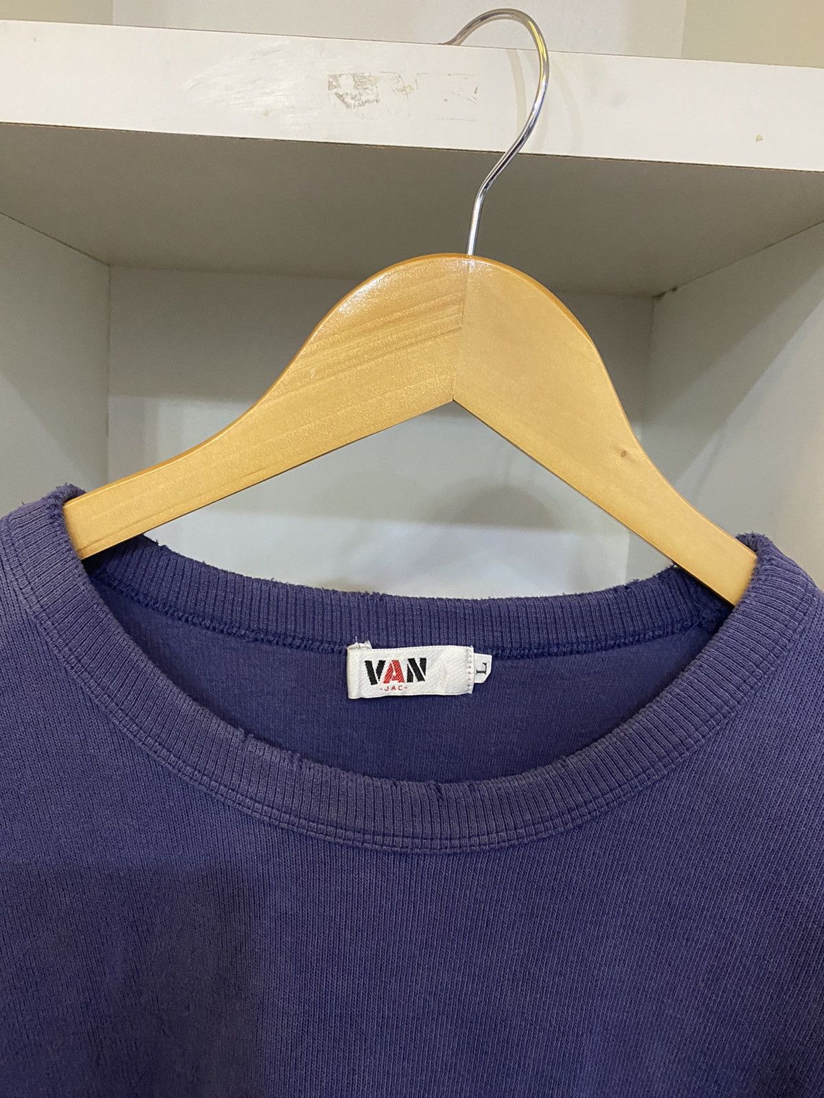 Japanese Brand × Van × Vintage Vintage Van Jac Back Logo Sweatshirt Size US L / EU 52-54 / 3 - 6 Thumbnail