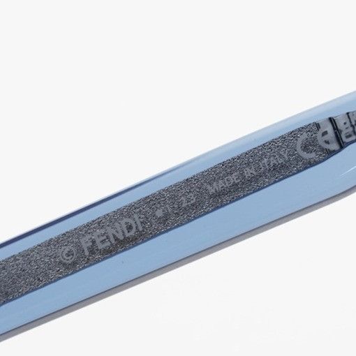 Fendi Fendi FE50070I 090 Eyeglasses Blue 54mm Square Frame Size ONE SIZE - 3 Thumbnail