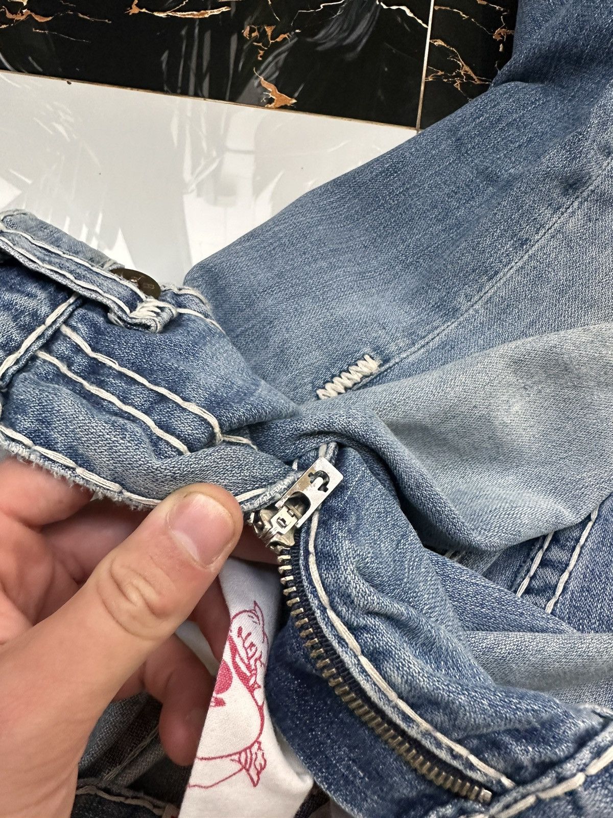 True Religion × Vintage TRUE RELIGION VINTAGE RETRO JAPAN JEANS Size US 31 - 18 Thumbnail