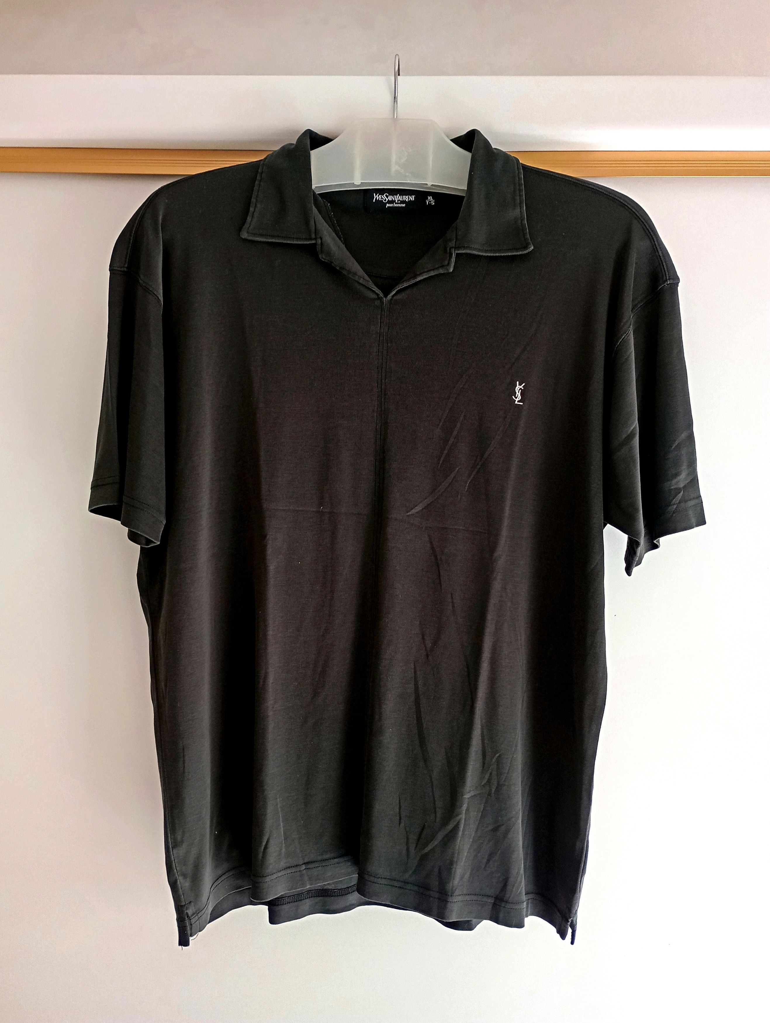 Vintage × Yves Saint Laurent Vintage YSL Yves Saint Laurent Small Logo T Shirt Size US XL / EU 56 / 4 - 2 Thumbnail