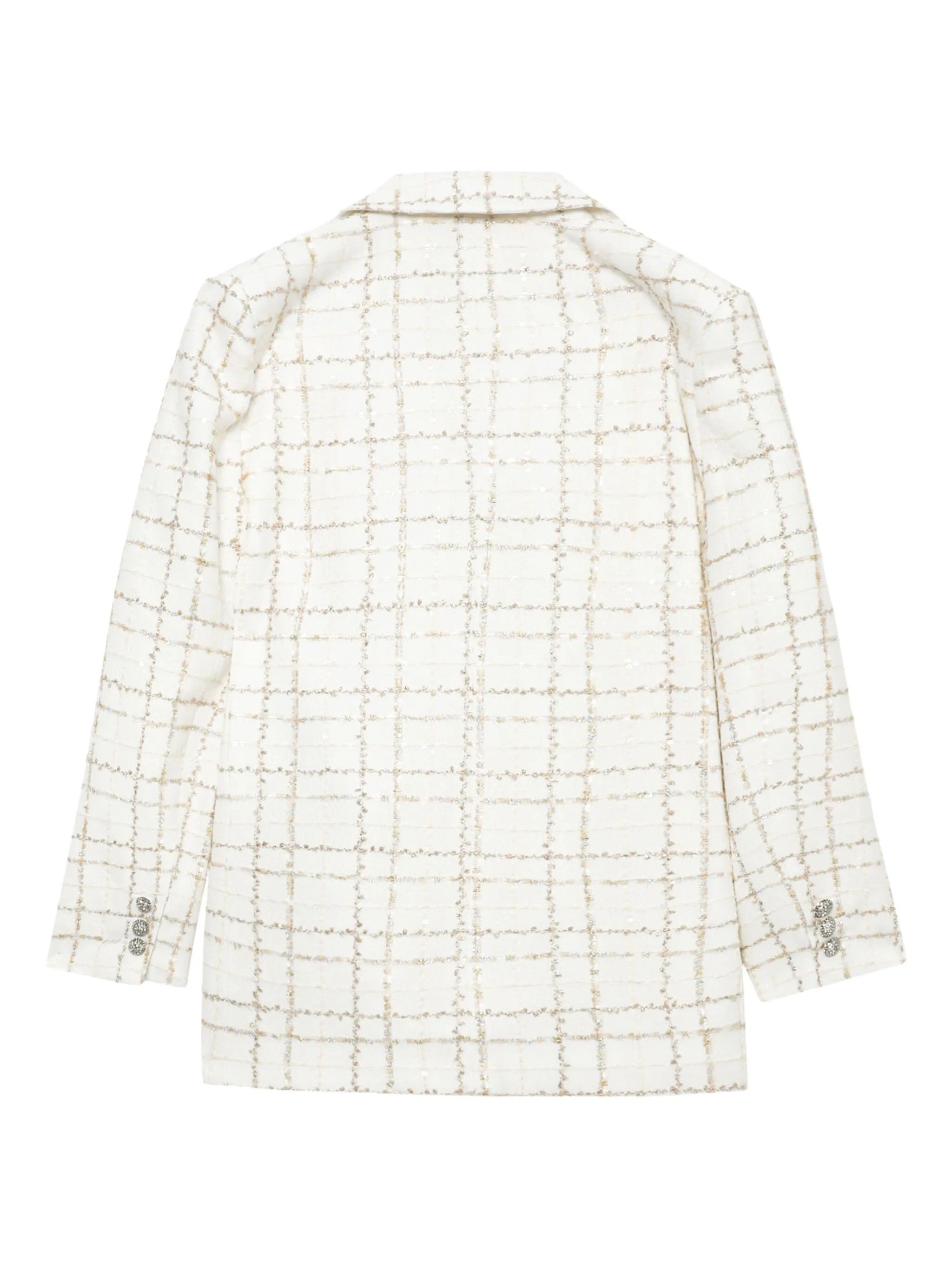 Alessandra Rich o1s22i1n0225 Double-breasted Jacket in White Size S / US 4 / IT 40 - 6 Thumbnail