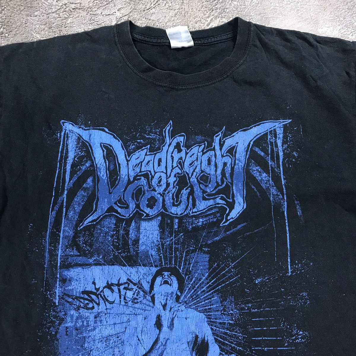 Band Tees VINTAGE Y2K DEAD OF SOUL HORROR CREEPY FACE ANGRY BONES Size US L / EU 52-54 / 3 - 2 Thumbnail