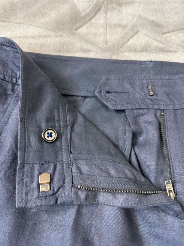 Aspesi Aspesi suit trousers pants 100% Linen navy size 44 Size 30" / US 8 / IT 44 - 7 Thumbnail