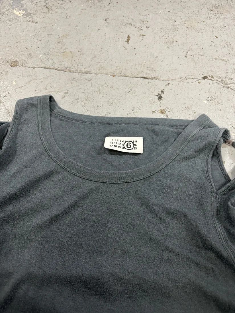 Maison Margiela × Vintage 2000s Maison Margiela MM6 Olive Tank Top Longsleeves Size M / US 6-8 / IT 42-44 - 9 Thumbnail
