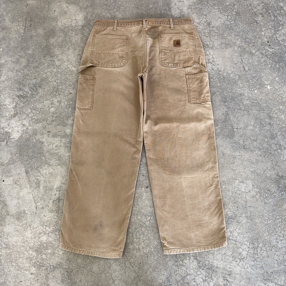Carhartt Vintage Carhartt Faded Tan Dirty Carpenter Workwear Pants Size US 36 / EU 52 - 14 Thumbnail