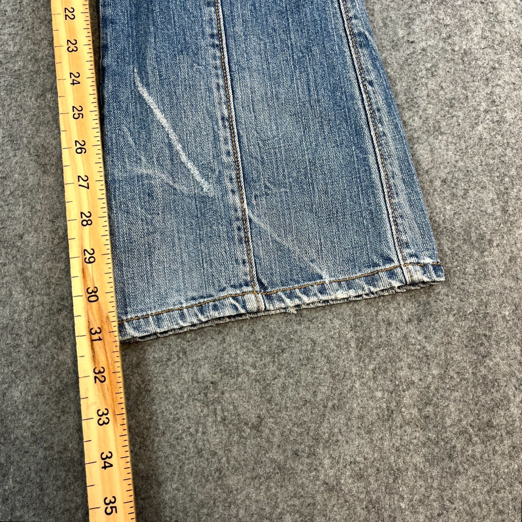 Dolce & Gabbana VINTAGE Dolce&Gabbana Jeans Bootcut Flare 24 32 UK 6 Low Rise Panel 5-Pocket Denim Blue Womens Jeans Size 28" / US 6 / IT 42 - 4 Thumbnail