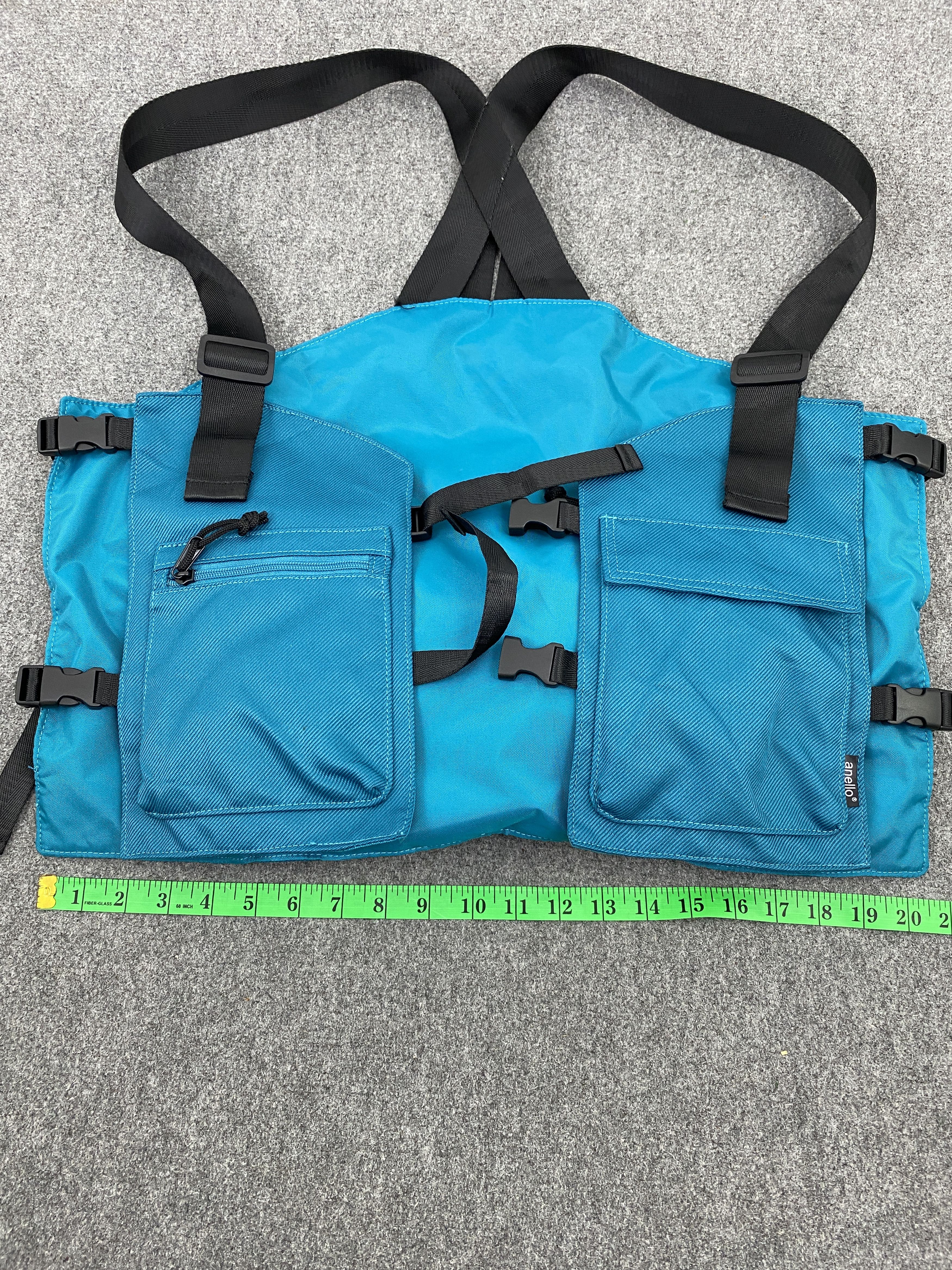 Japanese Brand Vintage Anello Multi Pocket Tactical Vest Backpack BG0134 Size ONE SIZE - 15 Thumbnail
