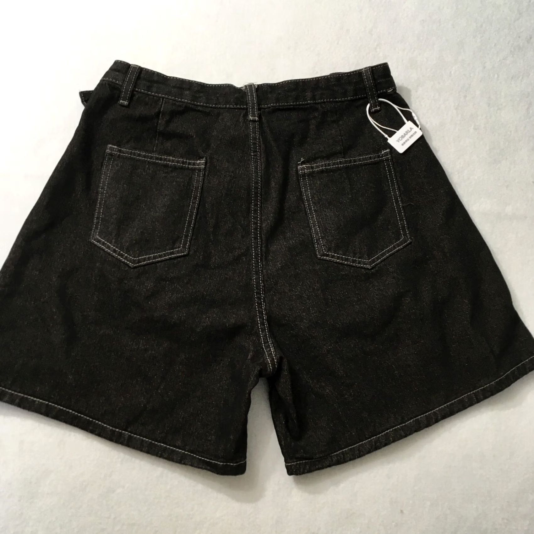 Denime YOBARLA 8993 MEDIUM Womens Denim Shorts DARK WASH - Vintage & Non-New Size 27" / US 4 / IT 40 - 6 Thumbnail