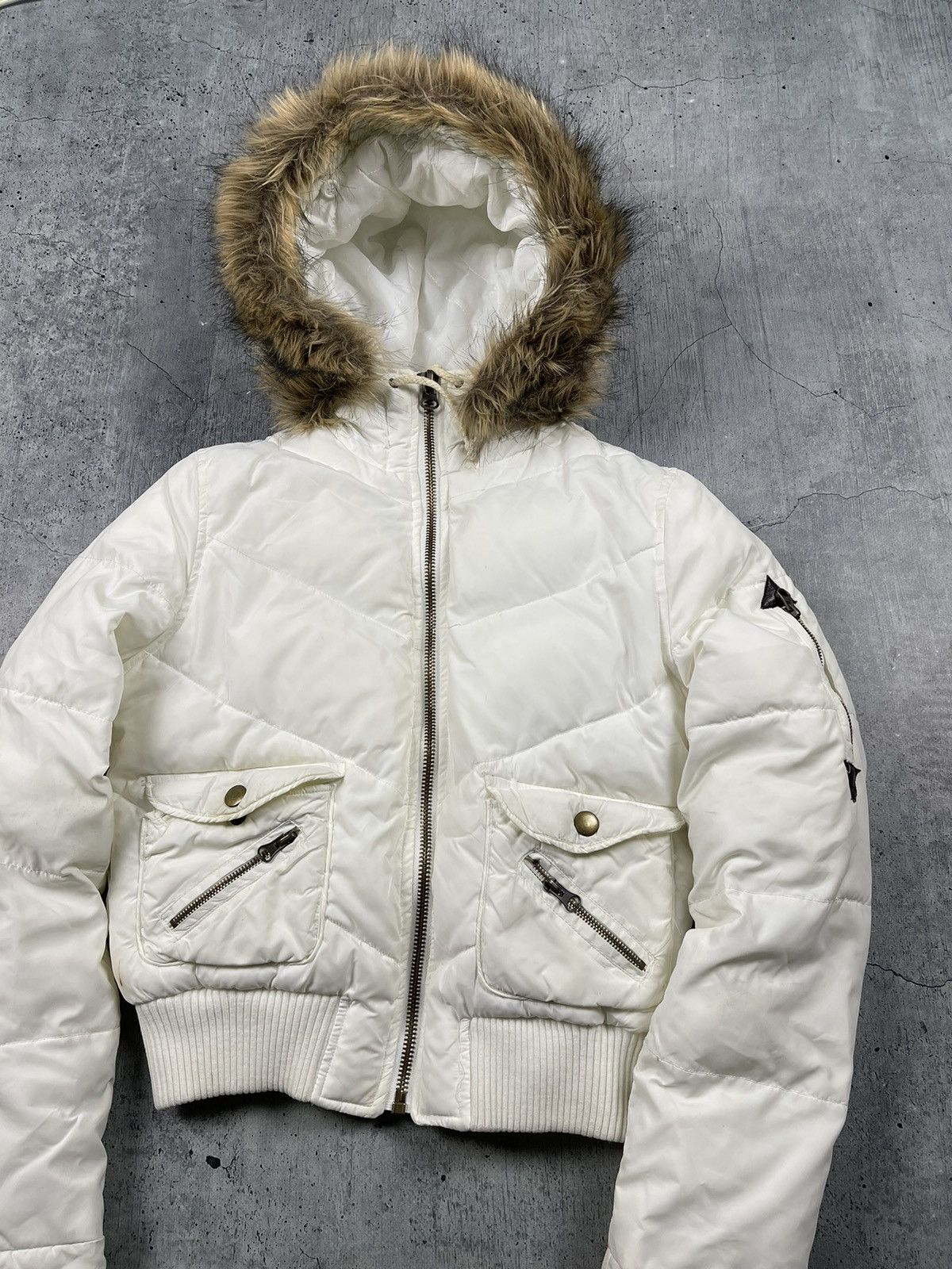 20471120 × If Six Was Nine AVANT GARDE FAUX FUR PUFFER JACKET JAPANESE GOA LGB STYLE Size M / US 6-8 / IT 42-44 - 4 Thumbnail