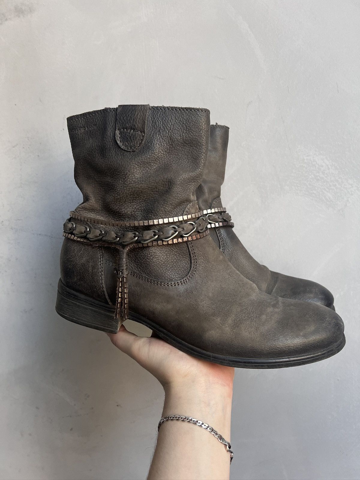 Hedi Slimane Rare ankle hype japanese avant garde boots A.S. 98 style Size US 7.5 / EU 40-41 - 2 Thumbnail
