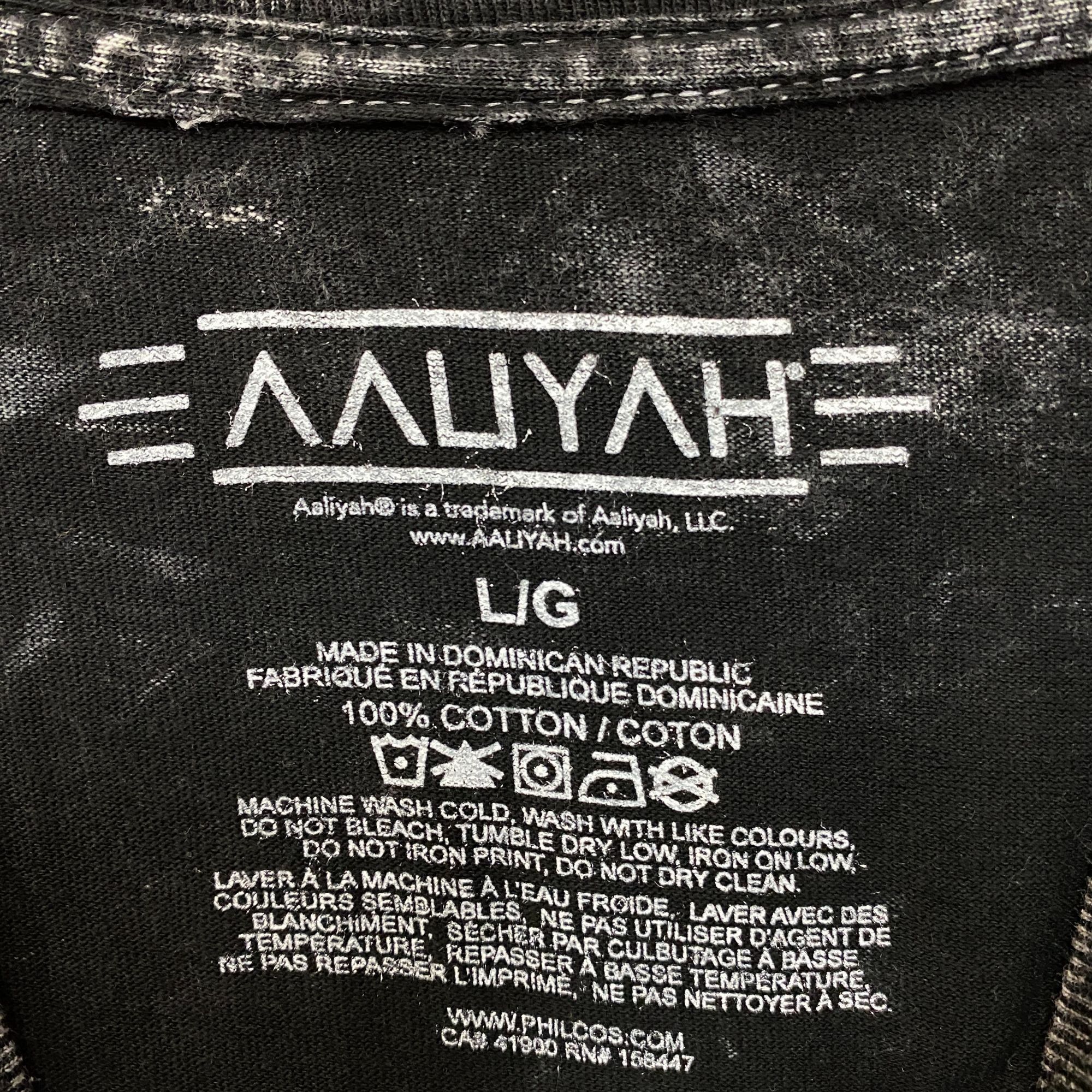 Rap Tees Aaliyah Princess Of RnB mineral Wash Tshirt size Large Size US L / EU 52-54 / 3 - 4 Thumbnail