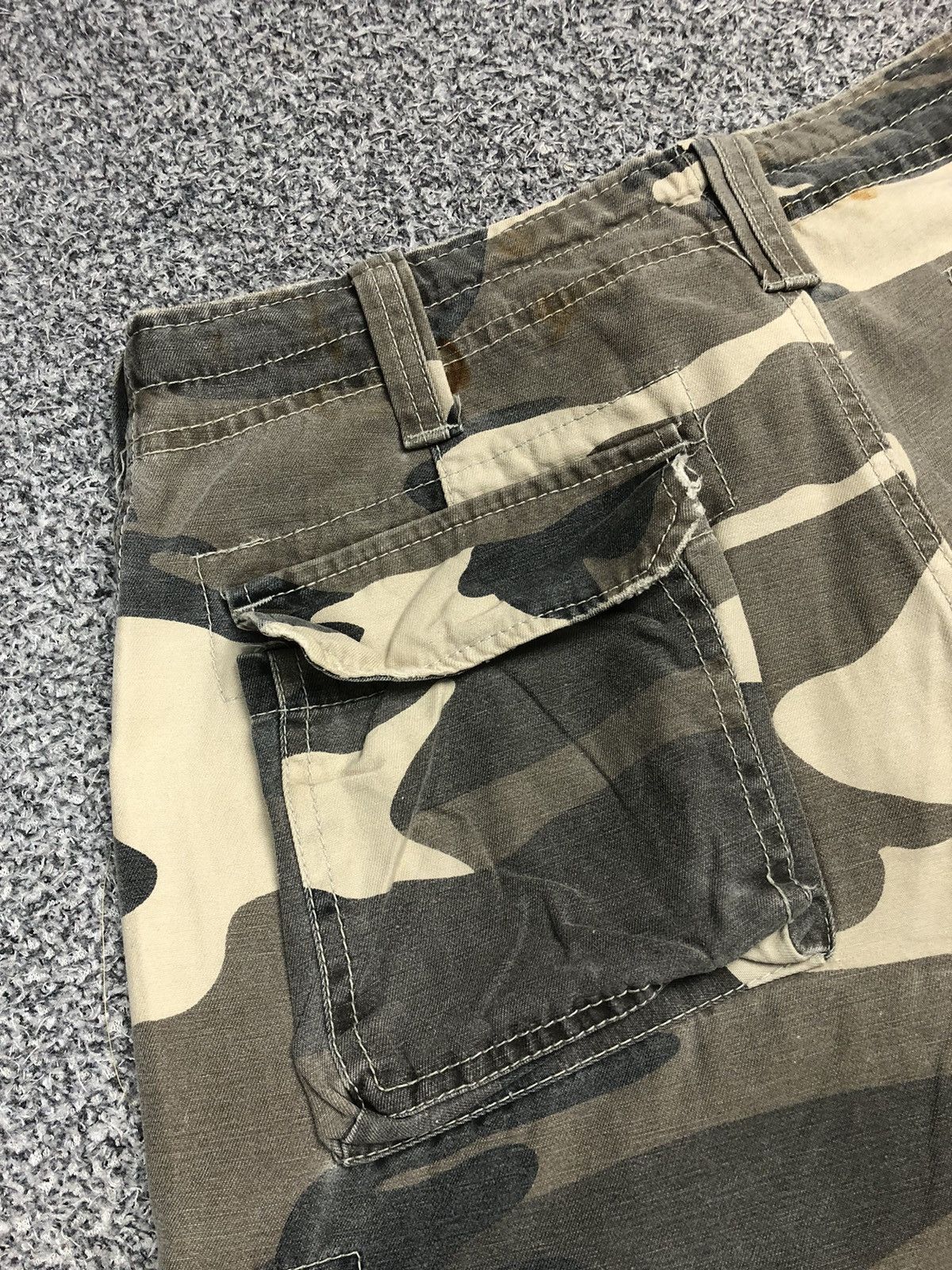 Japanese Brand × Vintage Vintage Y2K AMX AND FITCH Camo Multi Pocket Cargopants Size US 32 / EU 48 - 15 Thumbnail